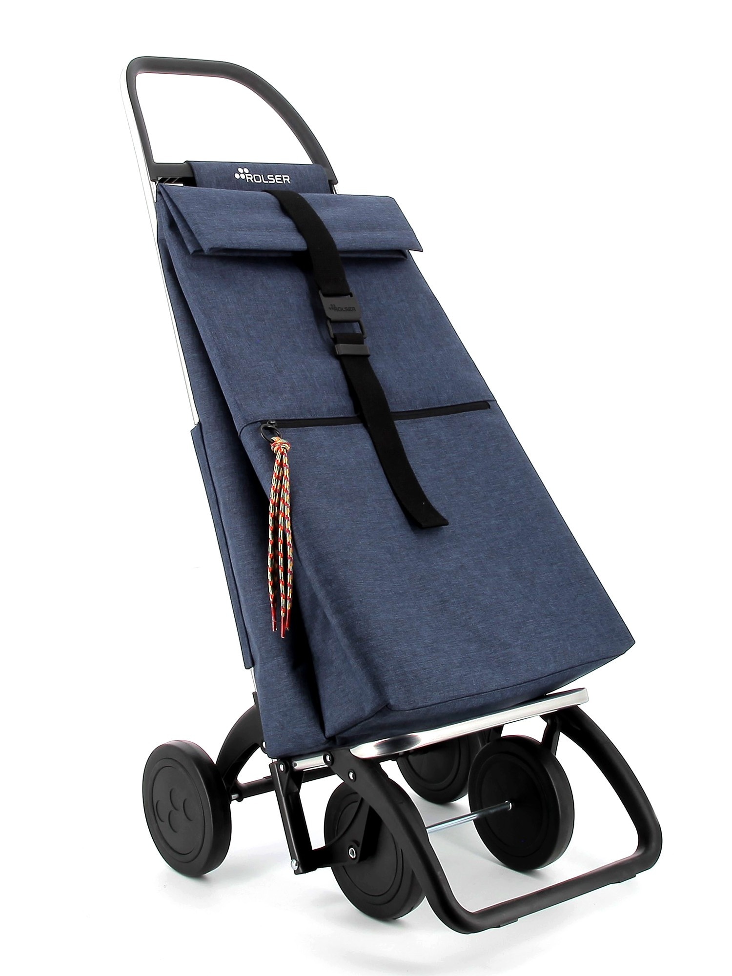 Imagen 5 de Carro de la Compra Big Tweed 4 Ruedas Rolser - Azul marino Azul marino