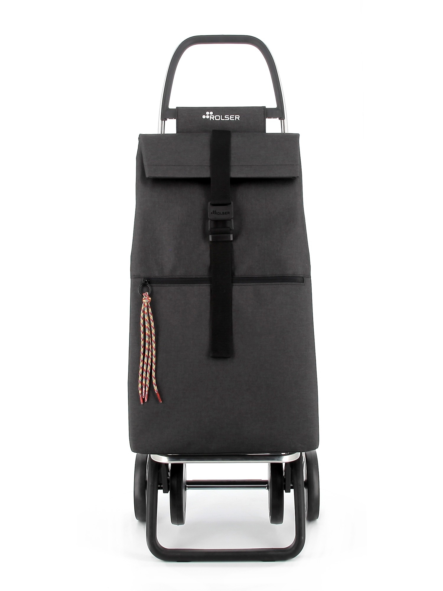 Imagen 4 de Carro de la Compra Big Tweed 4 Ruedas Rolser - Negro Negro