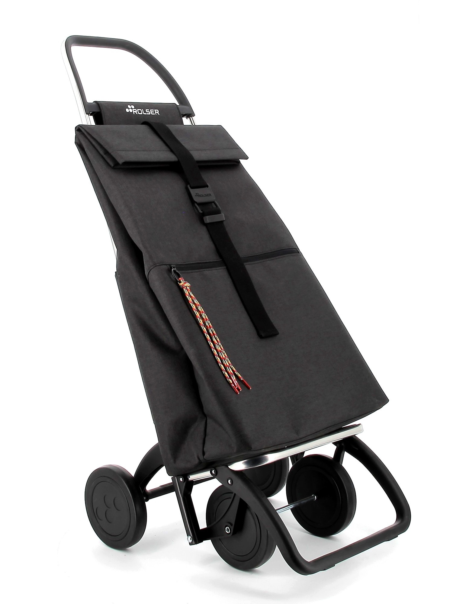 Imagen 5 de Carro de la Compra Big Tweed 4 Ruedas Rolser - Negro Negro