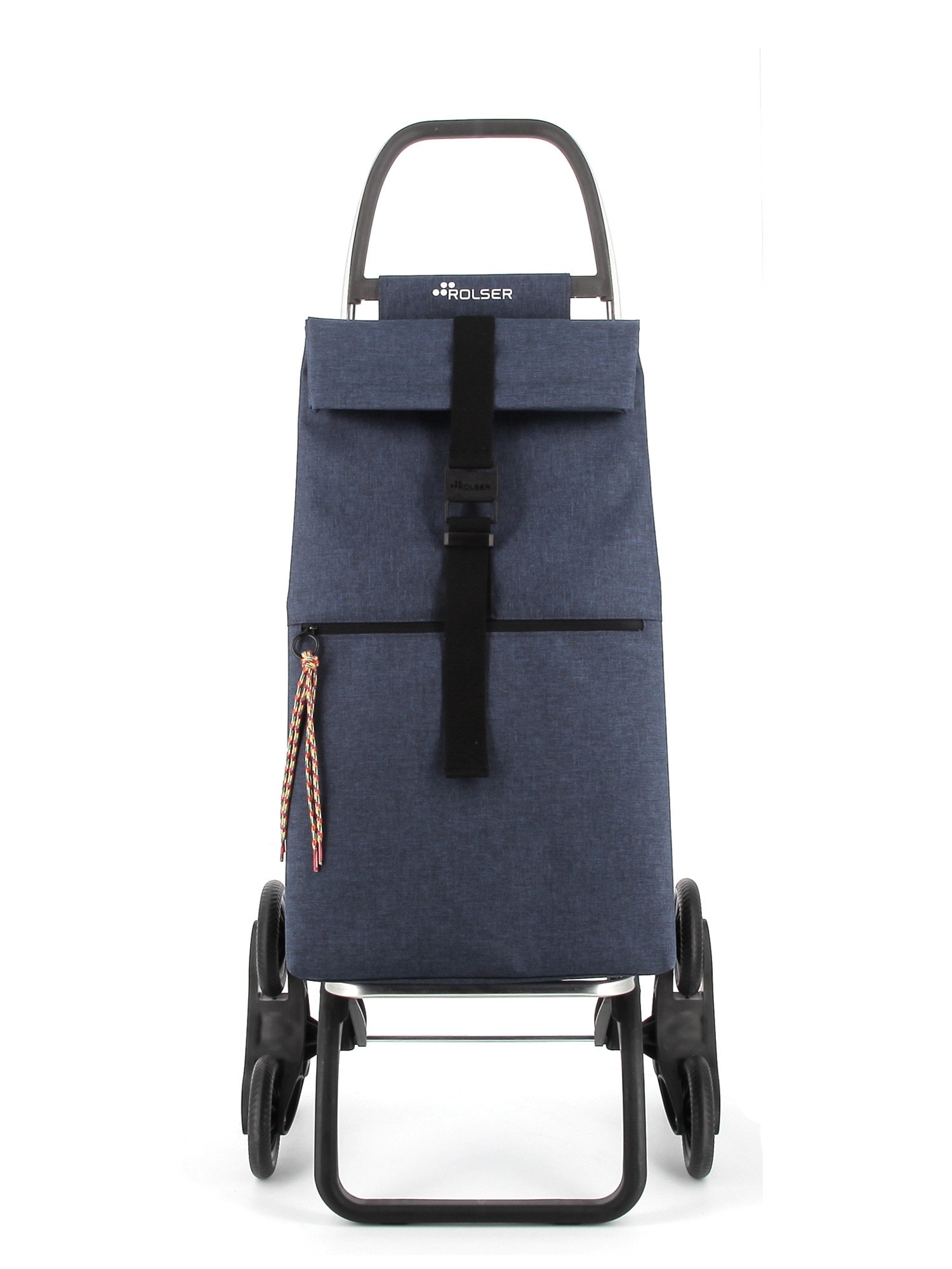 Imagen 4 de Carro de la Compra Big Tweed 6 Ruedas Sube Escaleras Rolser - Azul marino Azul marino