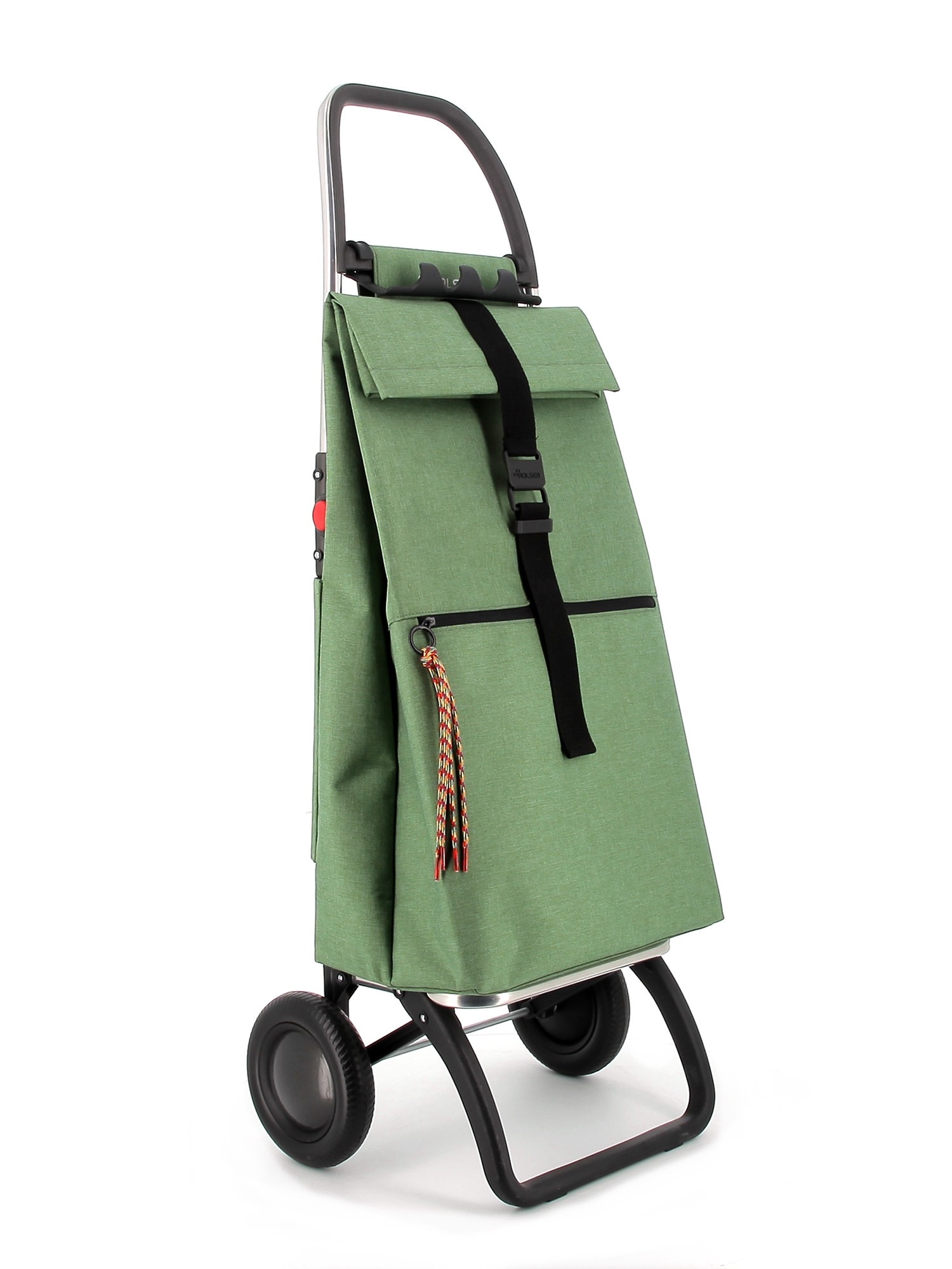 Carro de la Compra Big Tweed 2 Ruedas Plegable Rolser - Verde Verde-3