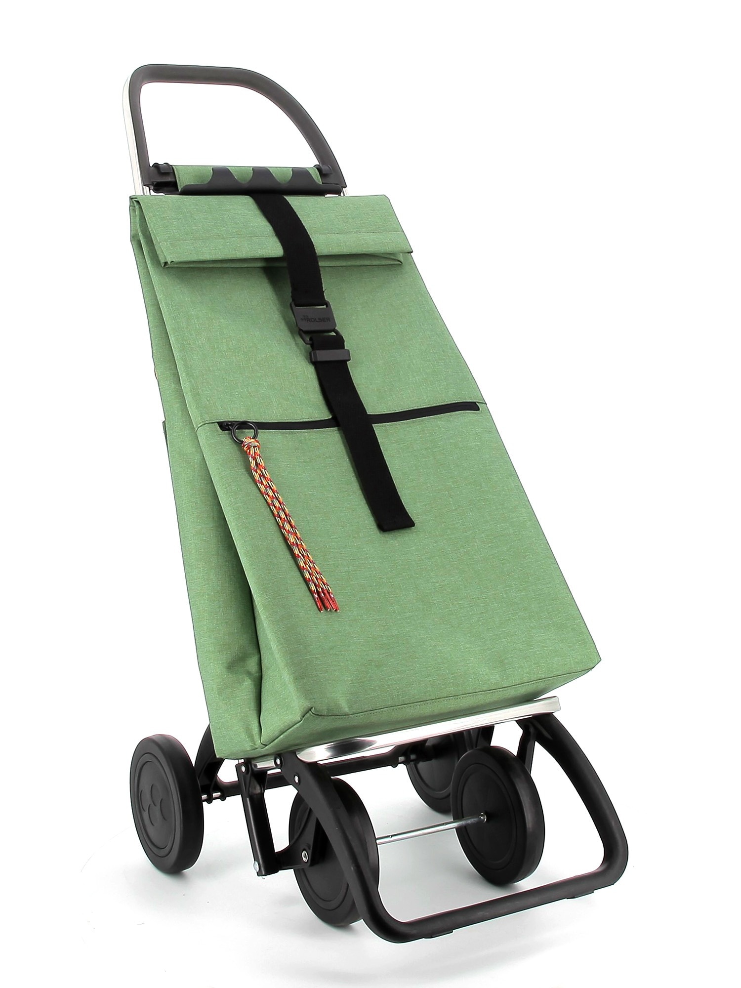 Carro de la Compra Big Tweed 4 Ruedas Plegable Rolser - Verde Verde-6