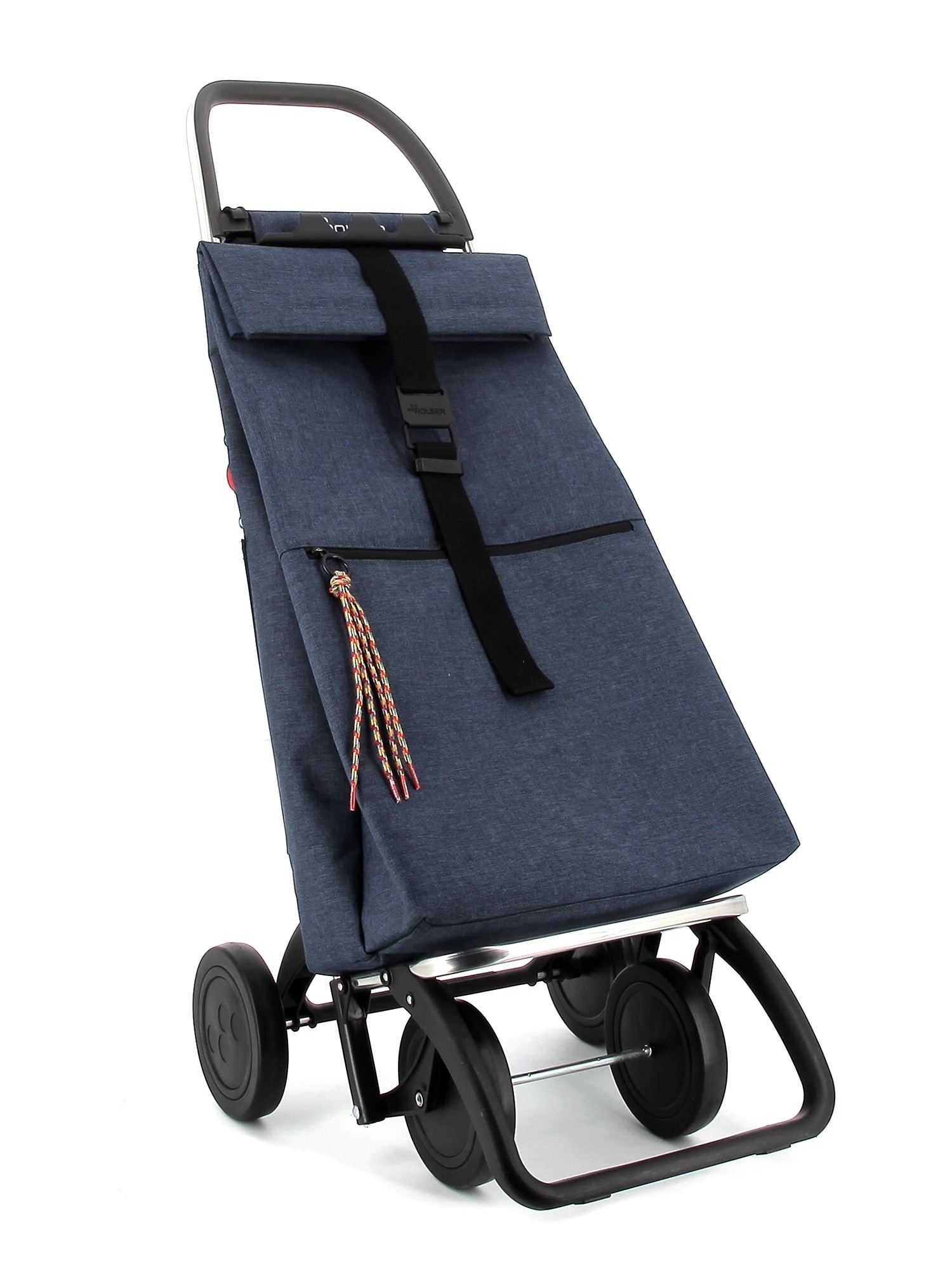 Carro de la Compra Big Tweed 4 Ruedas Plegable Rolser - Azul marino Azul marino-4