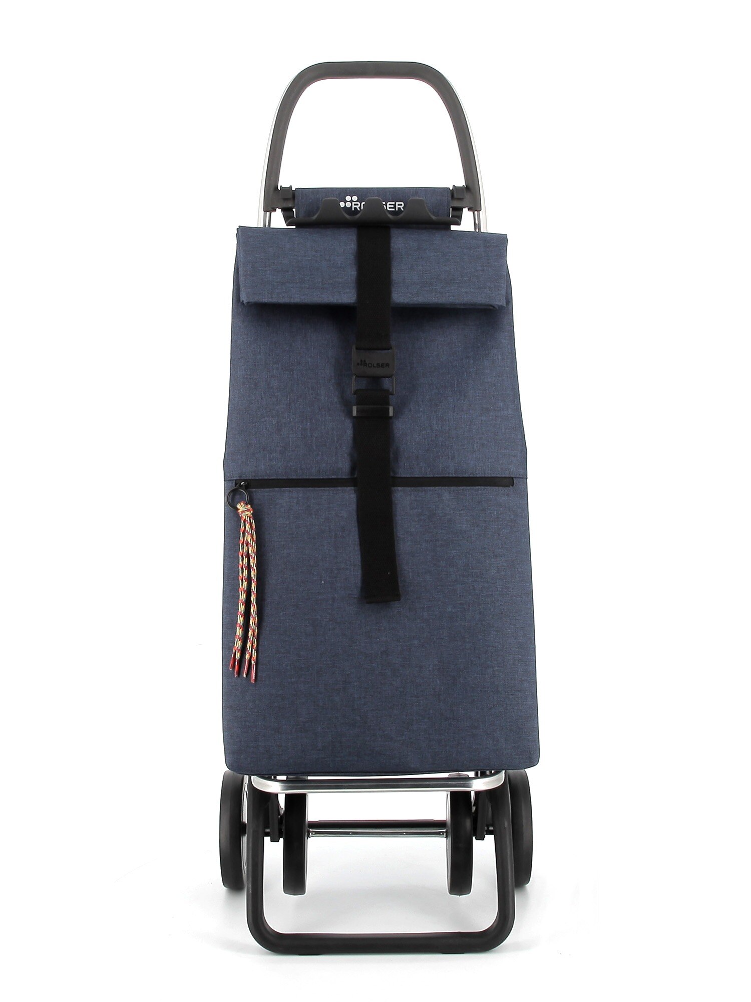 Carro de la Compra Big Tweed 4 Ruedas Plegable Rolser - Azul marino Azul marino-5