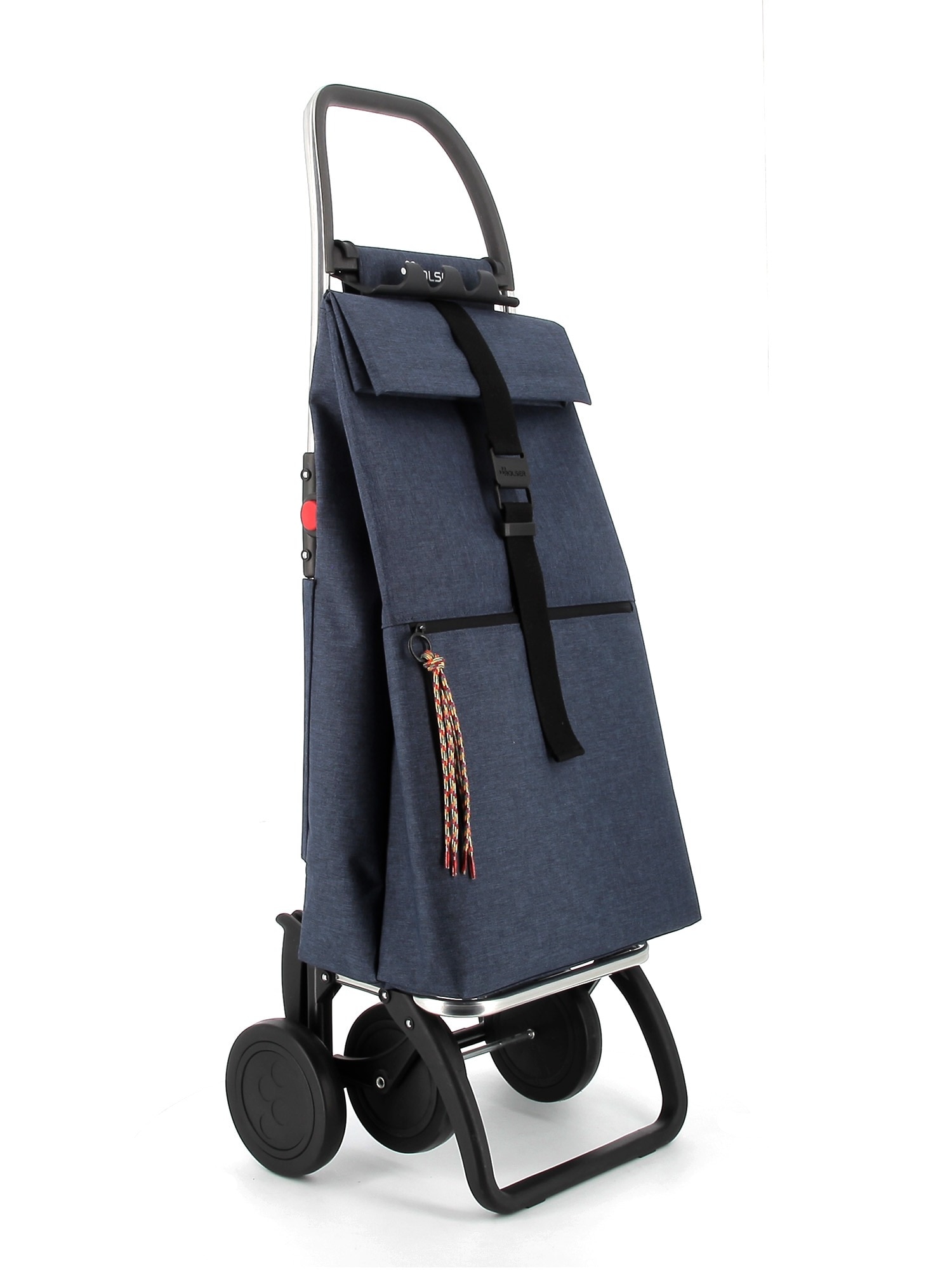 Carro de la Compra Big Tweed 4 Ruedas Plegable Rolser - Azul marino Azul marino-6