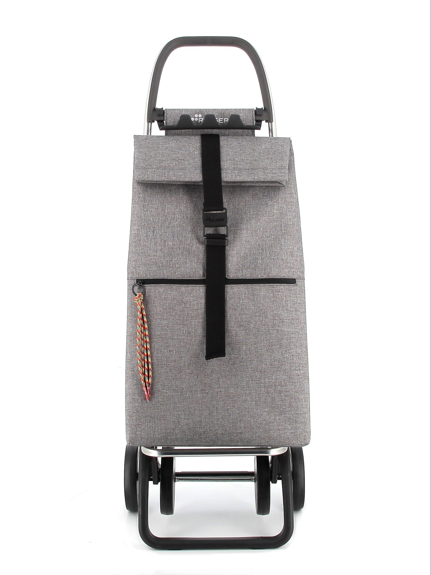 Carro de la Compra Big Tweed 4 Ruedas Plegable Rolser - Gris Gris-2
