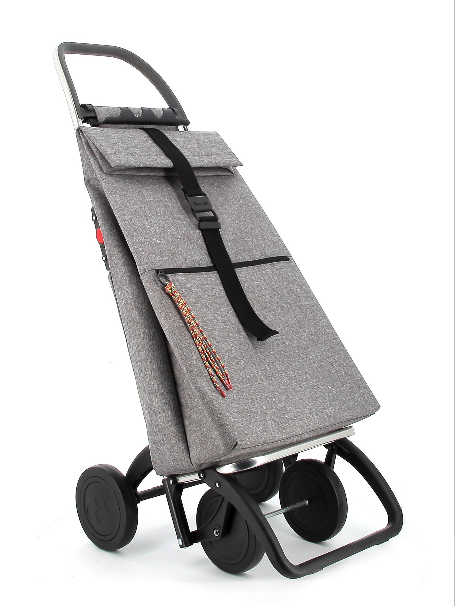 Carro de la Compra Big Tweed 4 Ruedas Plegable Rolser - Gris Gris-4