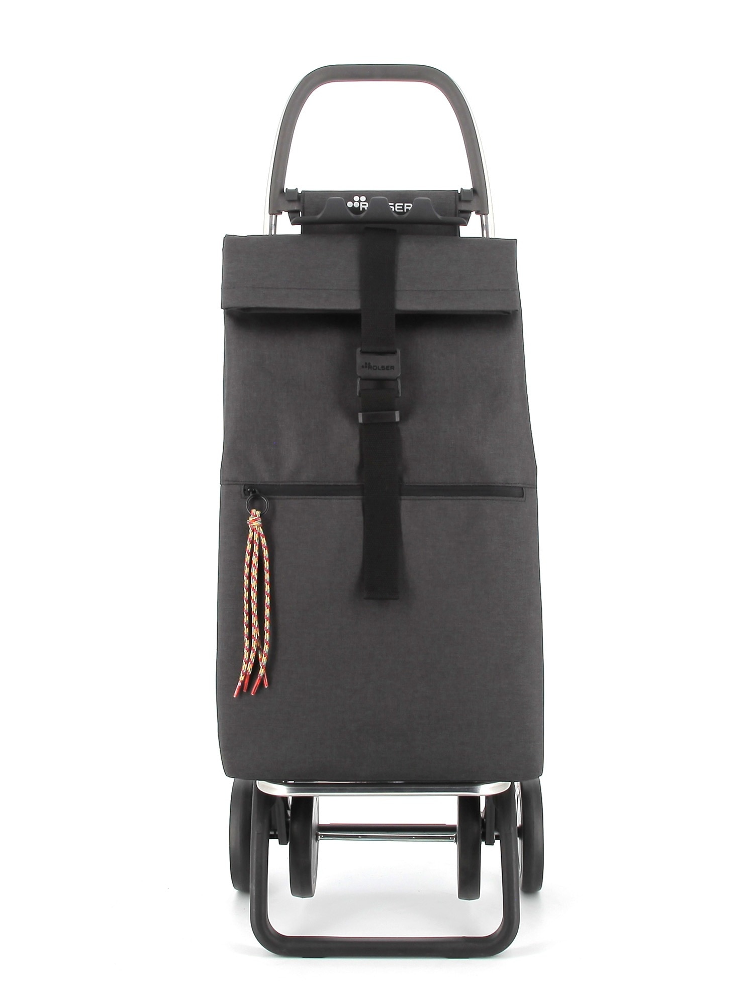Carro de la Compra Big Tweed 4 Ruedas Plegable Rolser - Negro Negro-2
