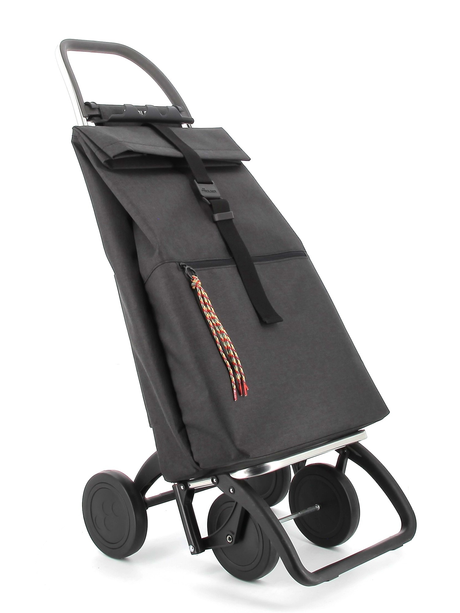 Carro de la Compra Big Tweed 4 Ruedas Plegable Rolser - Negro Negro-3