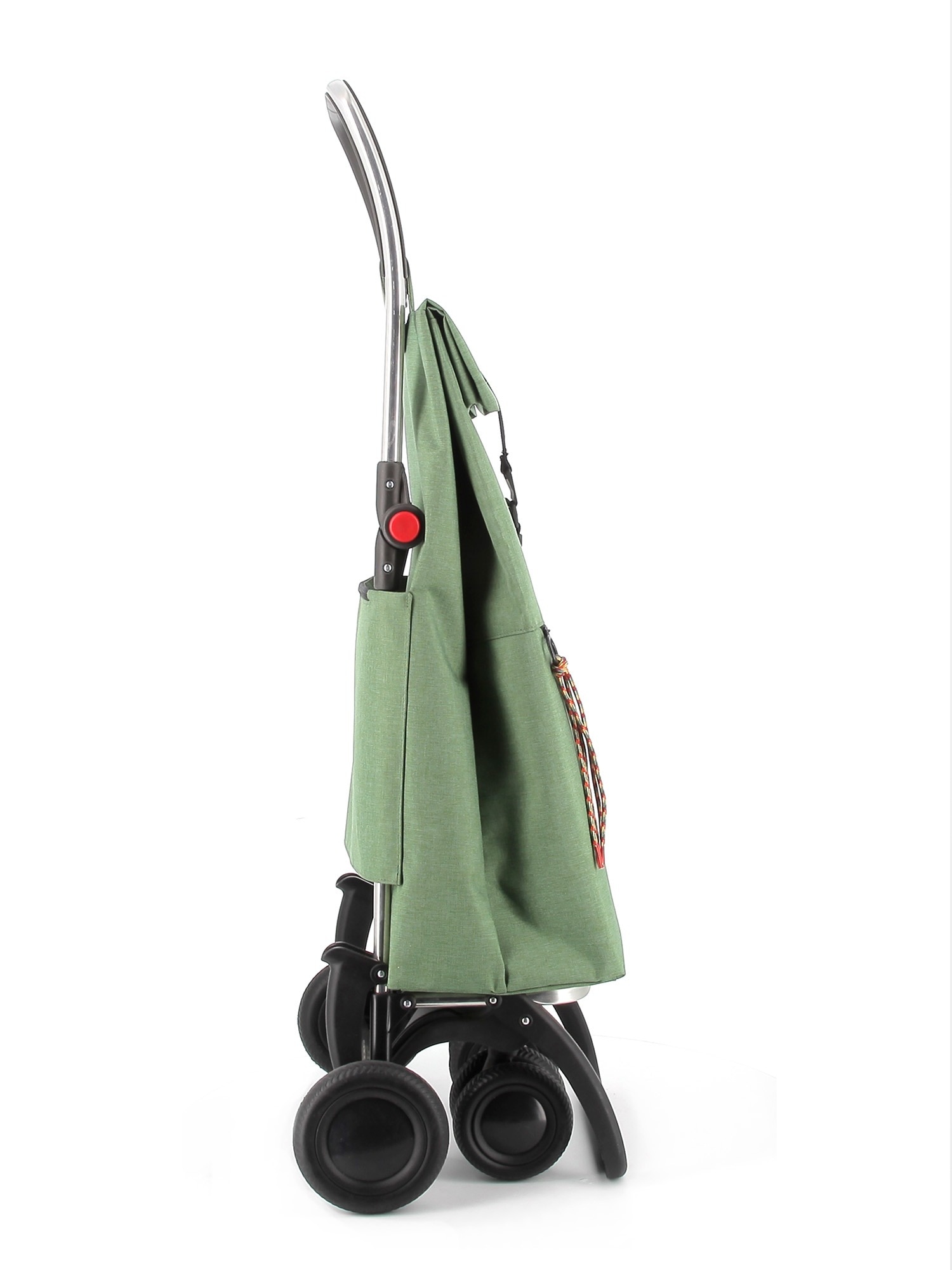 Carro de la Compra Big Tweed 4 Ruedas 2 Giratorias Plegable Rolser - Verde Verde-2