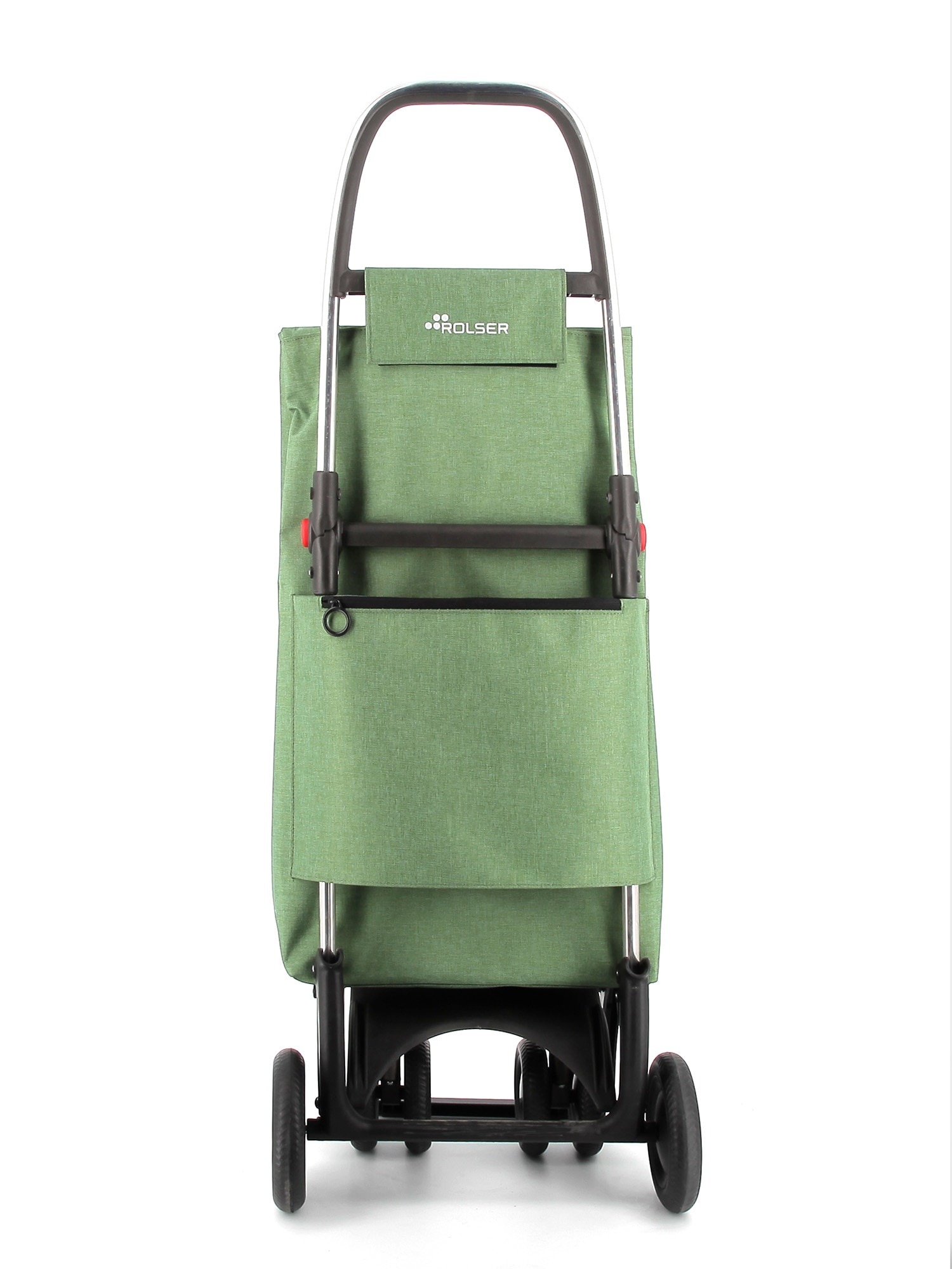 Carro de la Compra Big Tweed 4 Ruedas 2 Giratorias Plegable Rolser - Verde Verde-3