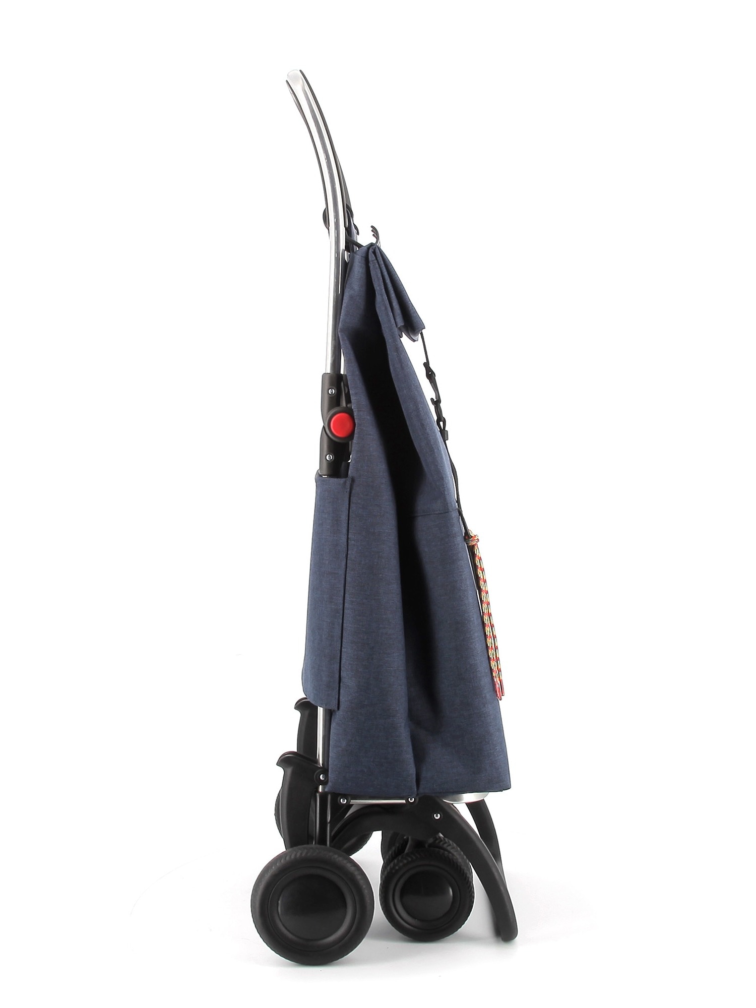 Carro de la Compra Big Tweed 4 Ruedas 2 Giratorias Plegable Rolser - Azul marino Azul marino-2