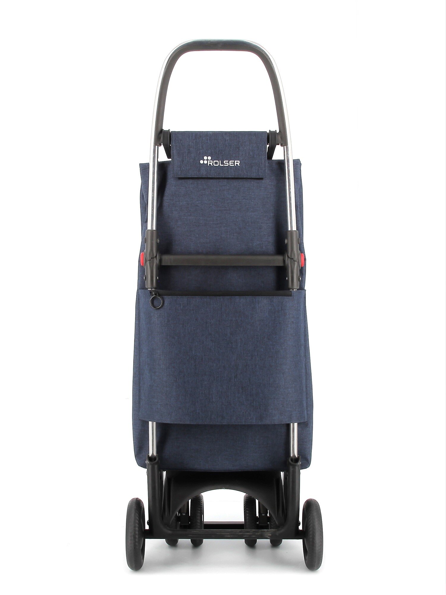 Carro de la Compra Big Tweed 4 Ruedas 2 Giratorias Plegable Rolser - Azul marino Azul marino-3