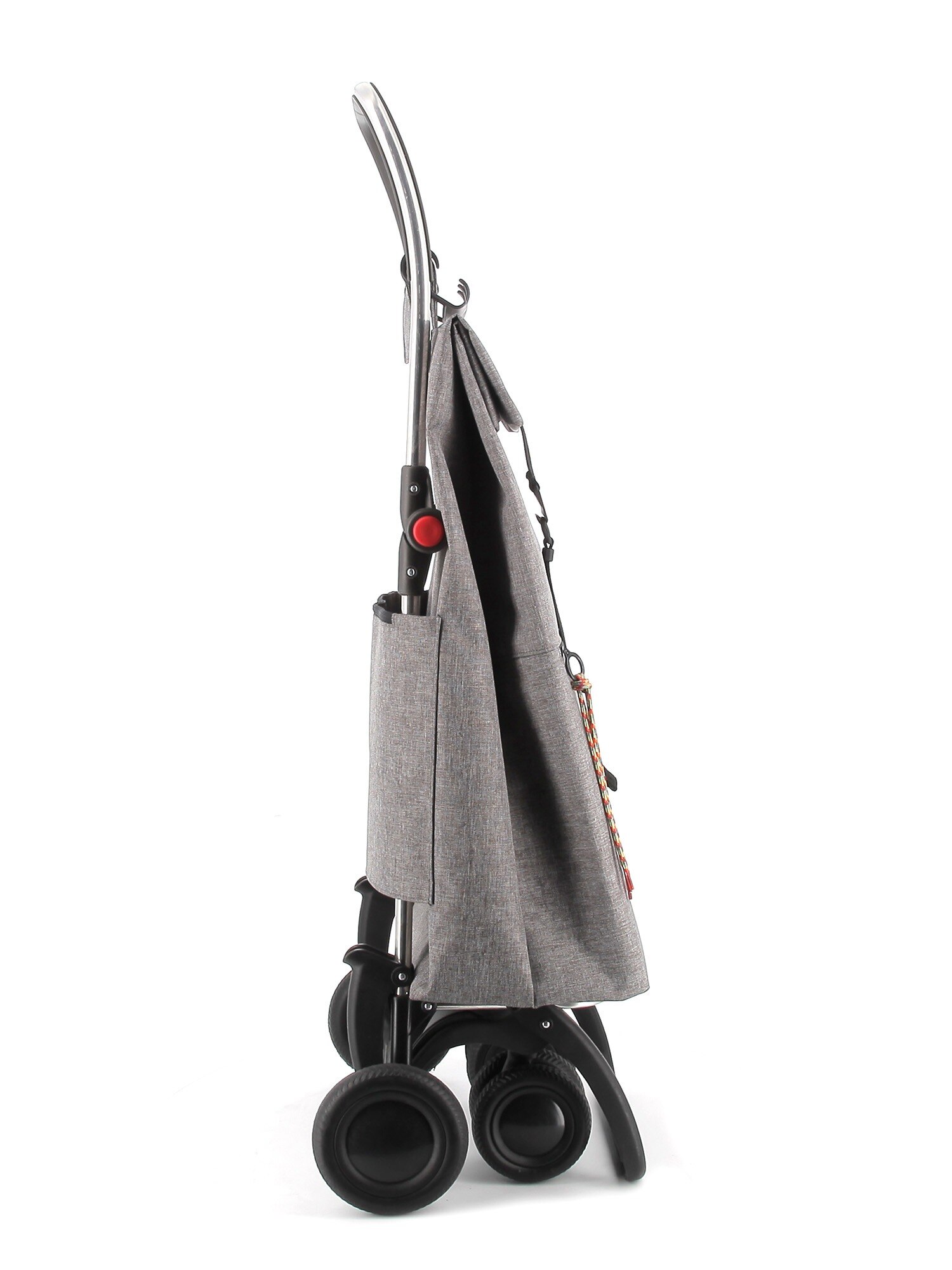 Carro de la Compra Big Tweed 4 Ruedas 2 Giratorias Plegable Rolser - Gris Gris-2