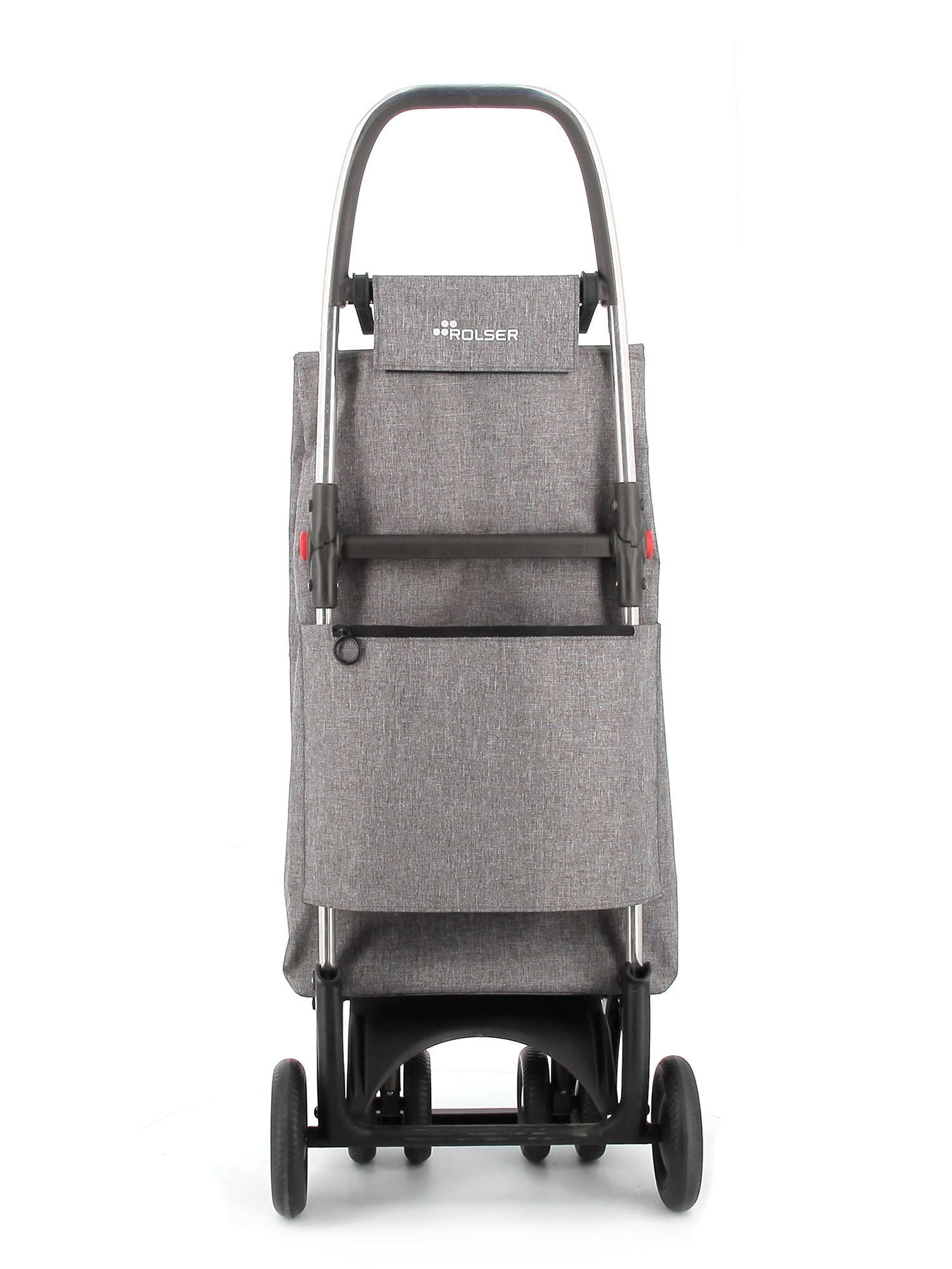 Carro de la Compra Big Tweed 4 Ruedas 2 Giratorias Plegable Rolser - Gris Gris-3