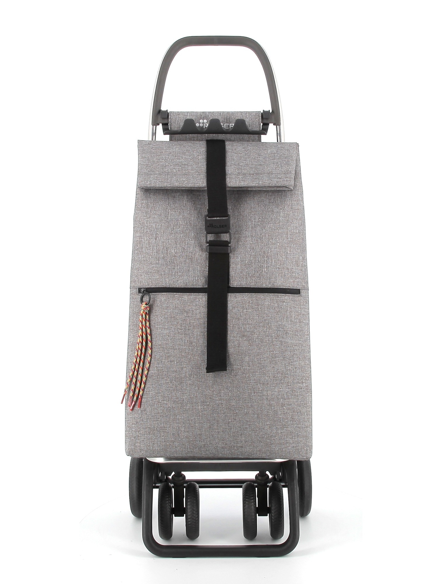 Carro de la Compra Big Tweed 4 Ruedas 2 Giratorias Plegable Rolser - Gris Gris-4