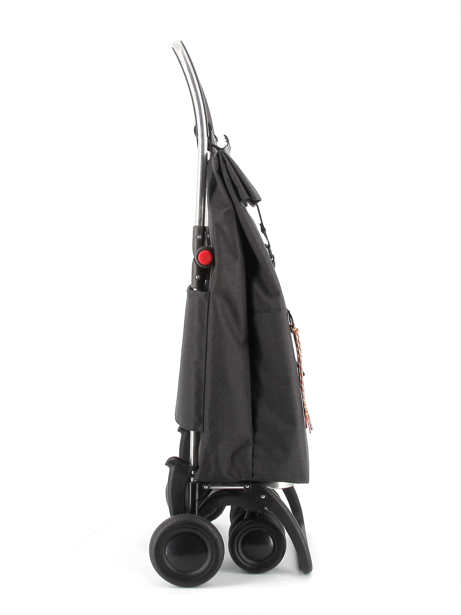 Carro de la Compra Big Tweed 4 Ruedas 2 Giratorias Plegable Rolser - Negro Negro-2