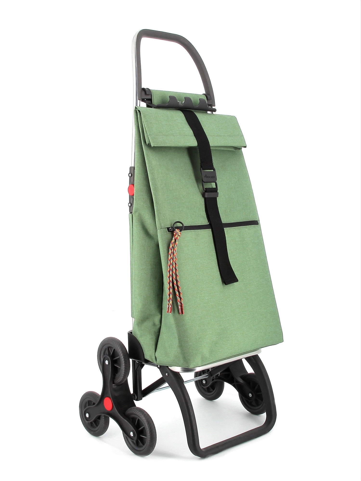Imagen 1 de Carro de la Compra Big Tweed 6 Ruedas Sube Escaleras Plegable Rolser - Verde Verde