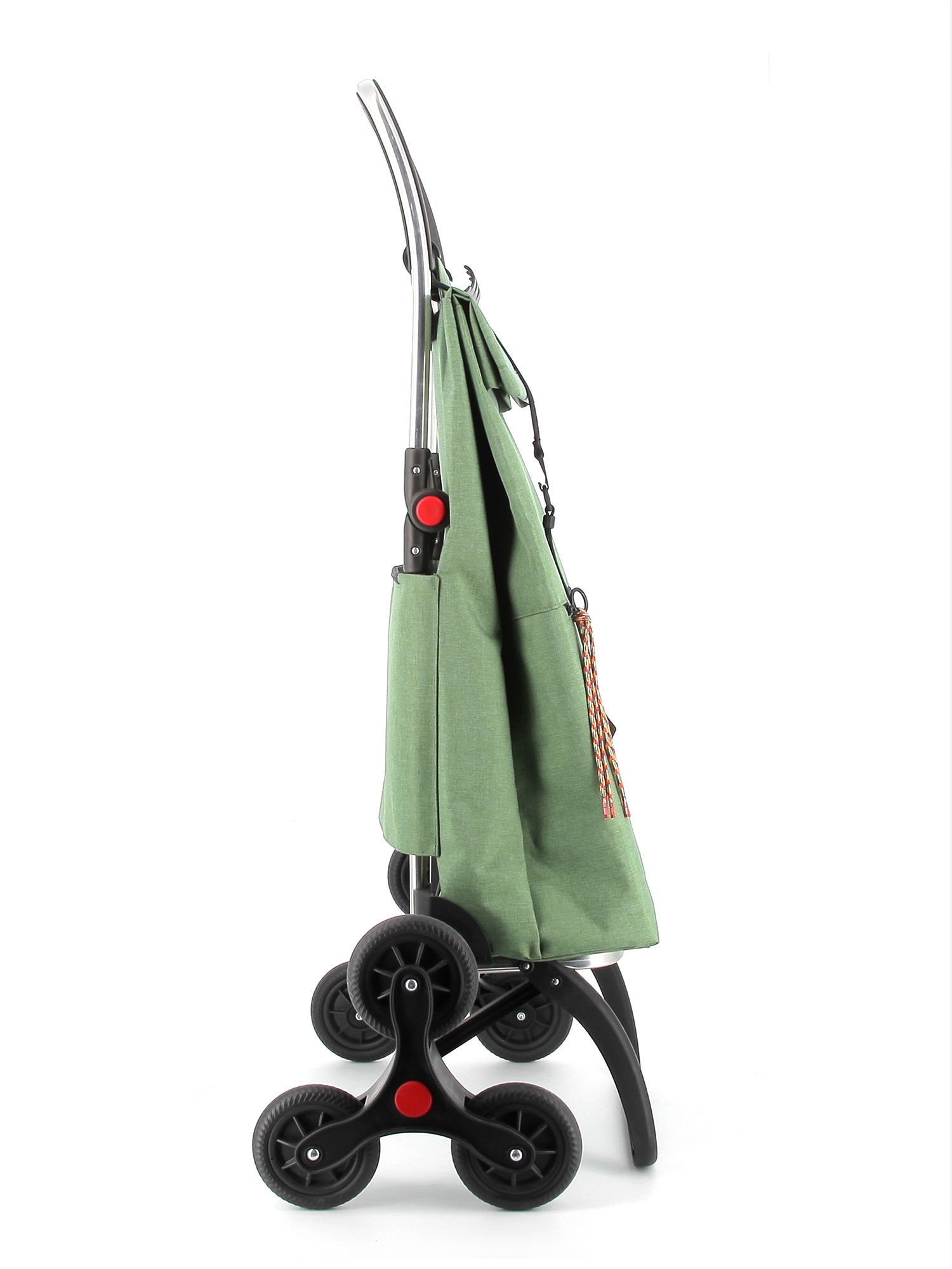Imagen 2 de Carro de la Compra Big Tweed 6 Ruedas Sube Escaleras Plegable Rolser - Verde Verde