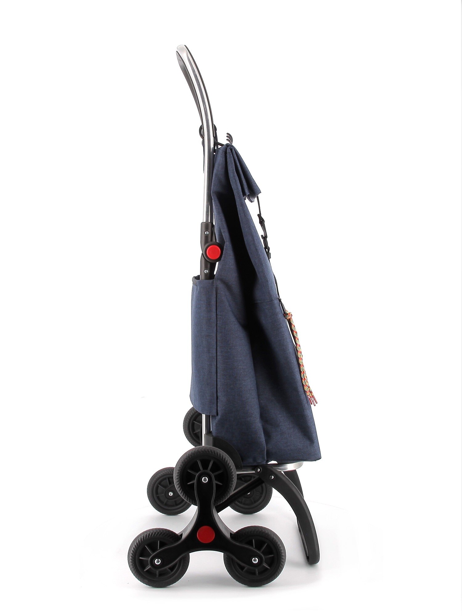Imagen 2 de Carro de la Compra Big Tweed 6 Ruedas Sube Escaleras Plegable Rolser - Azul marino Azul marino
