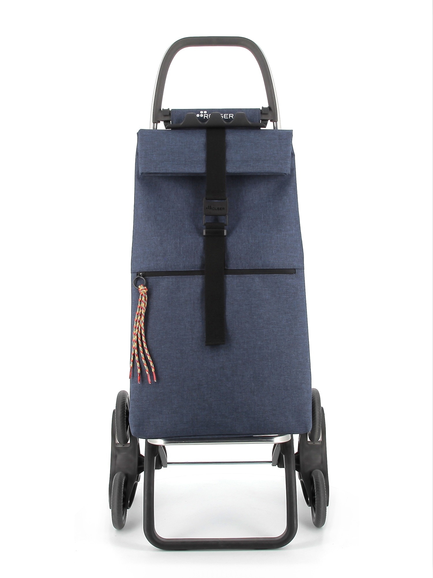 Imagen 4 de Carro de la Compra Big Tweed 6 Ruedas Sube Escaleras Plegable Rolser - Azul marino Azul marino