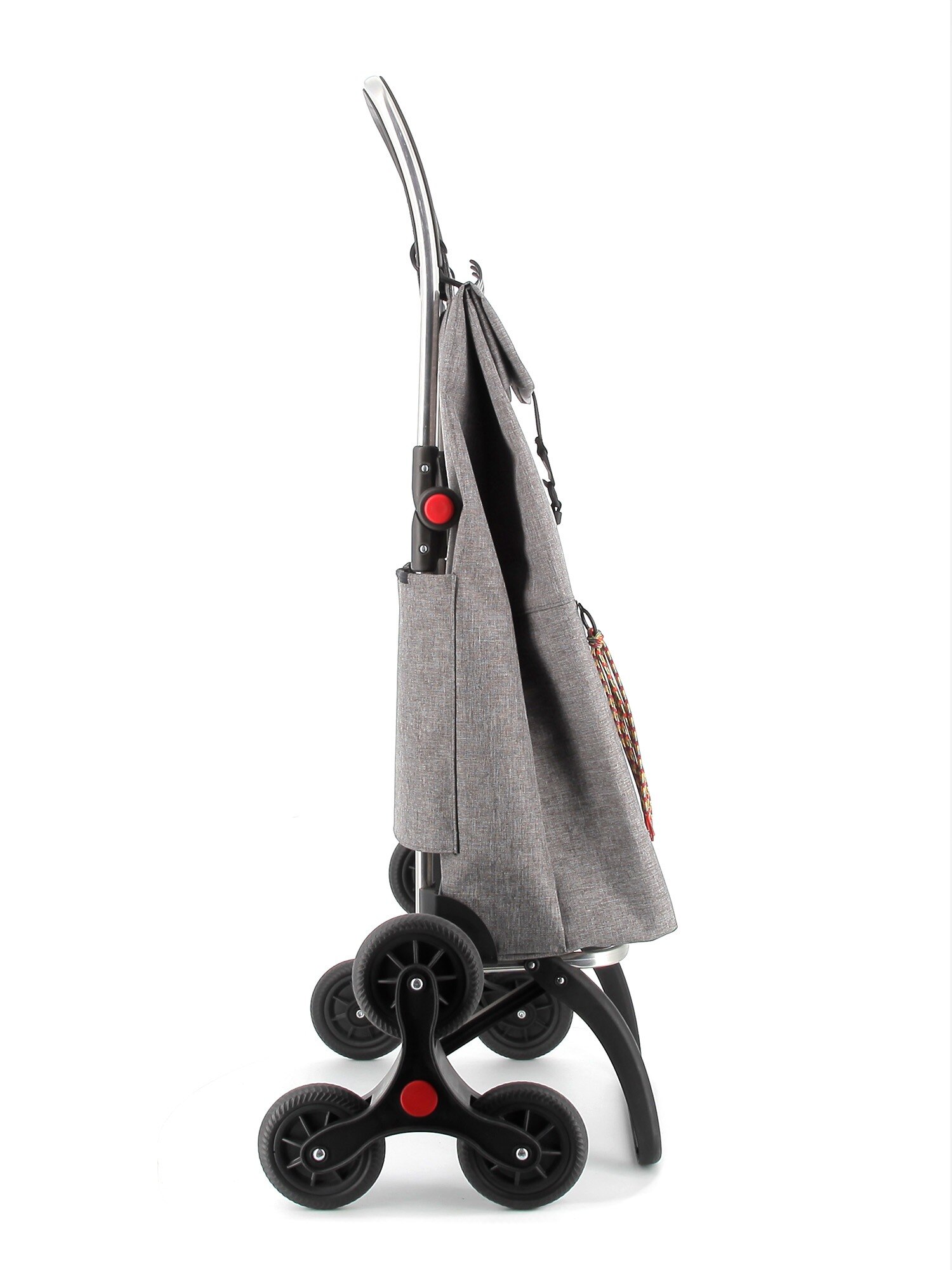 Imagen 2 de Carro de la Compra Big Tweed 6 Ruedas Sube Escaleras Plegable Rolser - Gris Gris