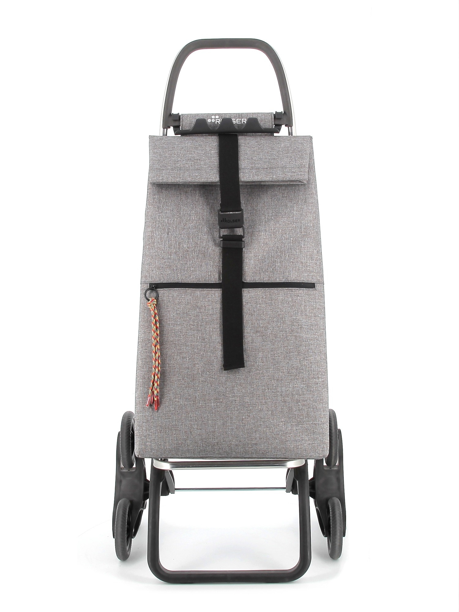 Imagen 4 de Carro de la Compra Big Tweed 6 Ruedas Sube Escaleras Plegable Rolser - Gris Gris