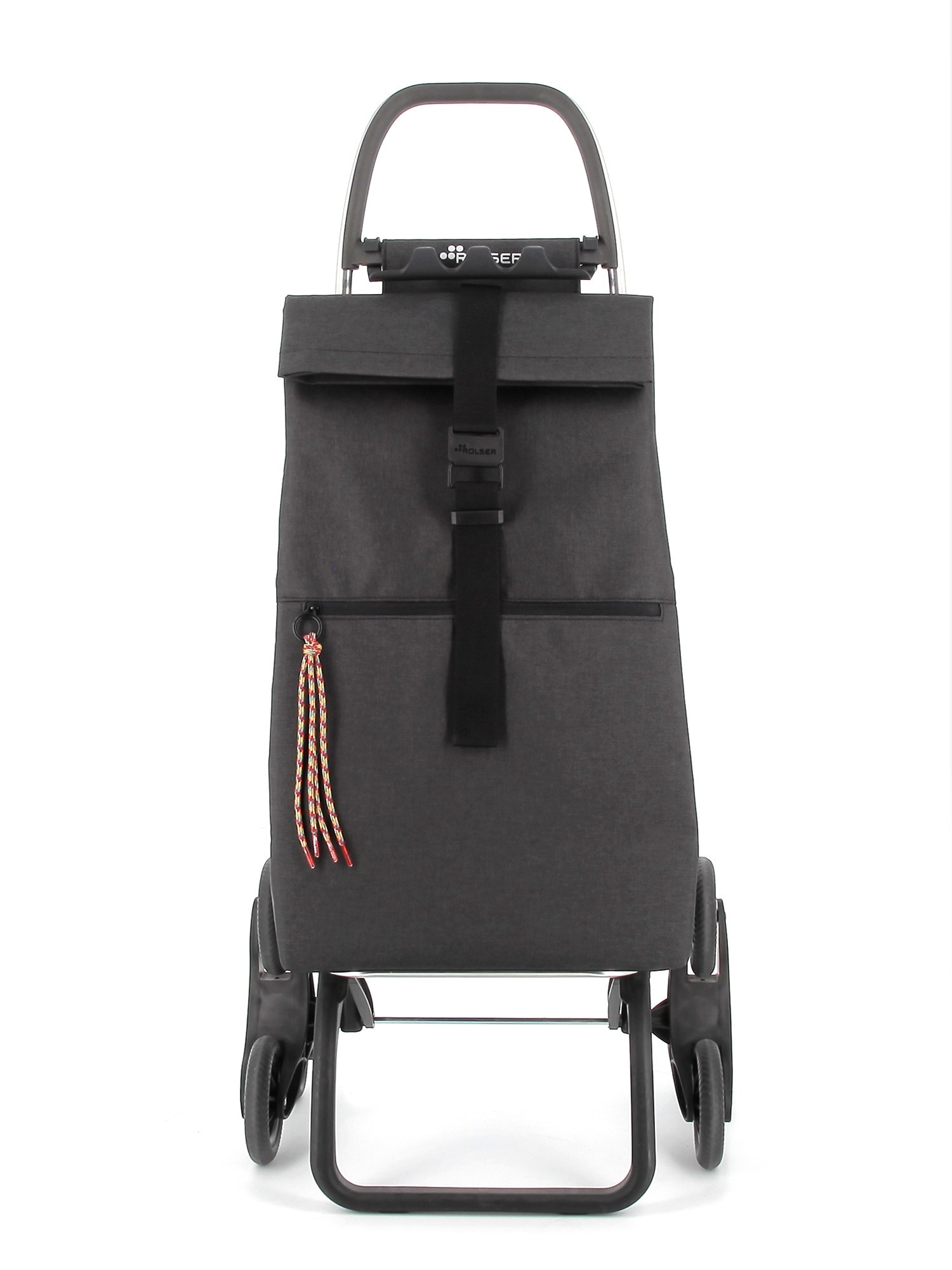 Imagen 4 de Carro de la Compra Big Tweed 6 Ruedas Sube Escaleras Plegable Rolser - Negro Negro
