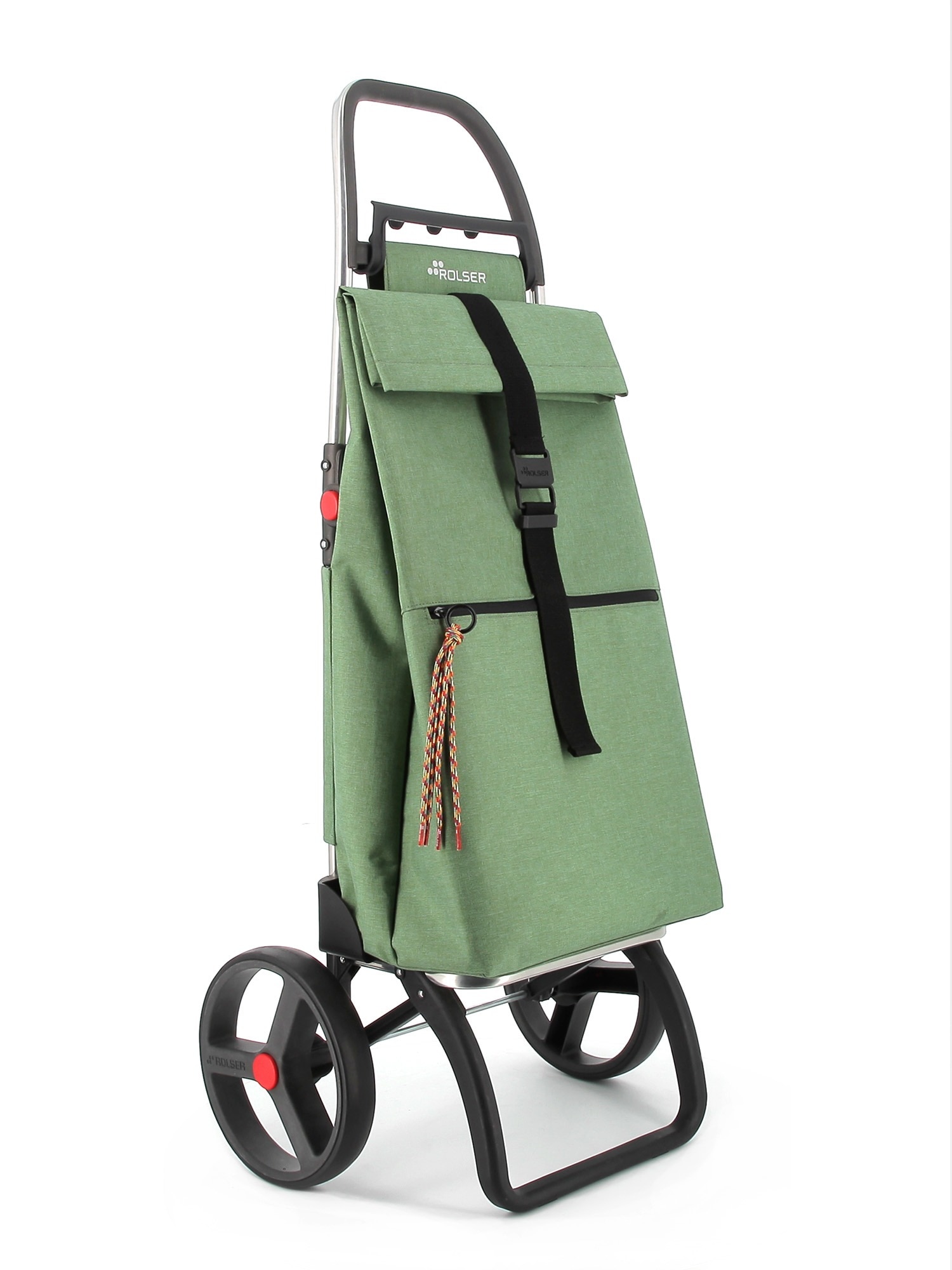 Imagen 1 de Carro de la Compra Big Tweed 2 Ruedas Grandes Plegable Rolser - Verde Verde