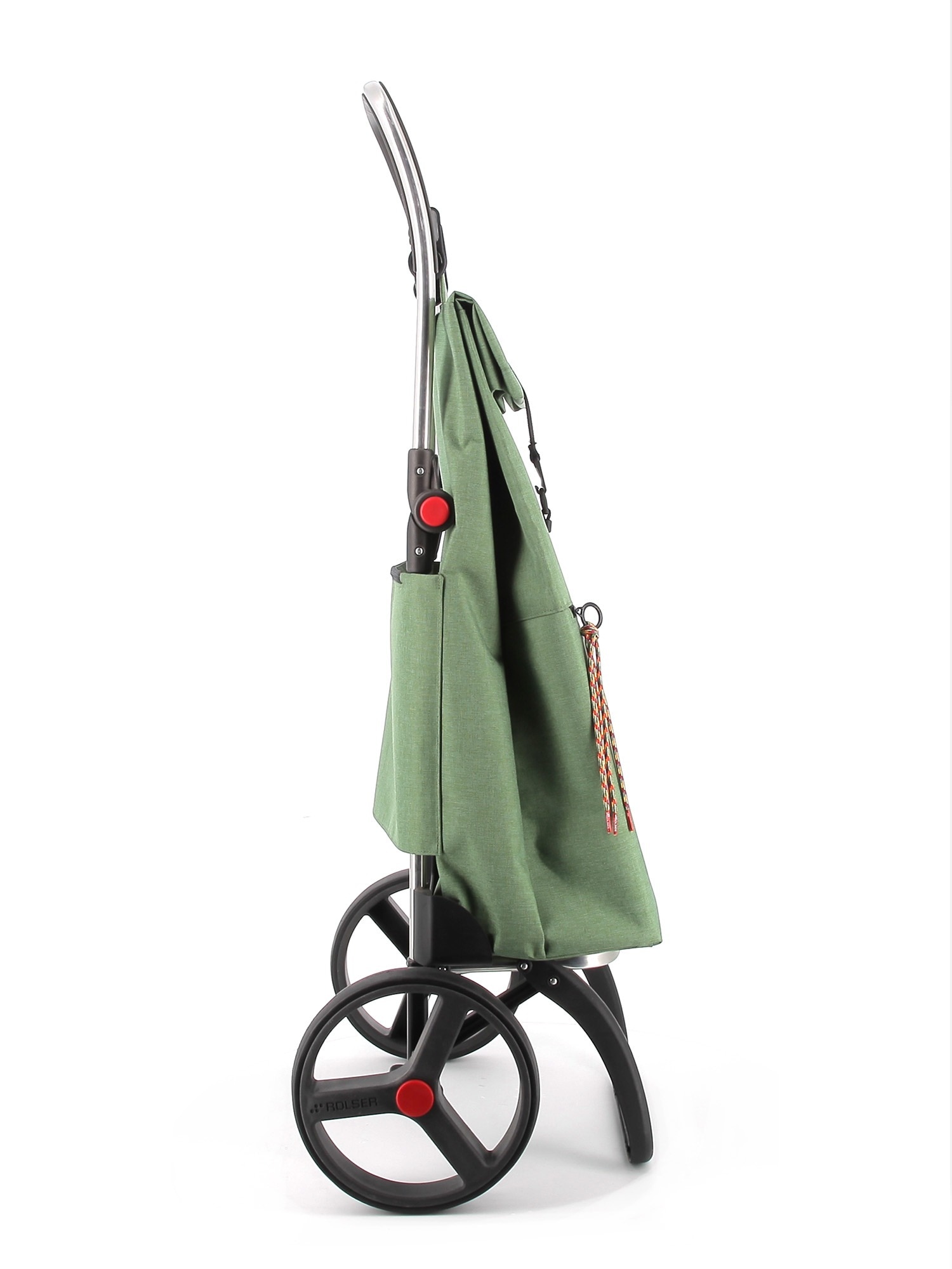Imagen 2 de Carro de la Compra Big Tweed 2 Ruedas Grandes Plegable Rolser - Verde Verde