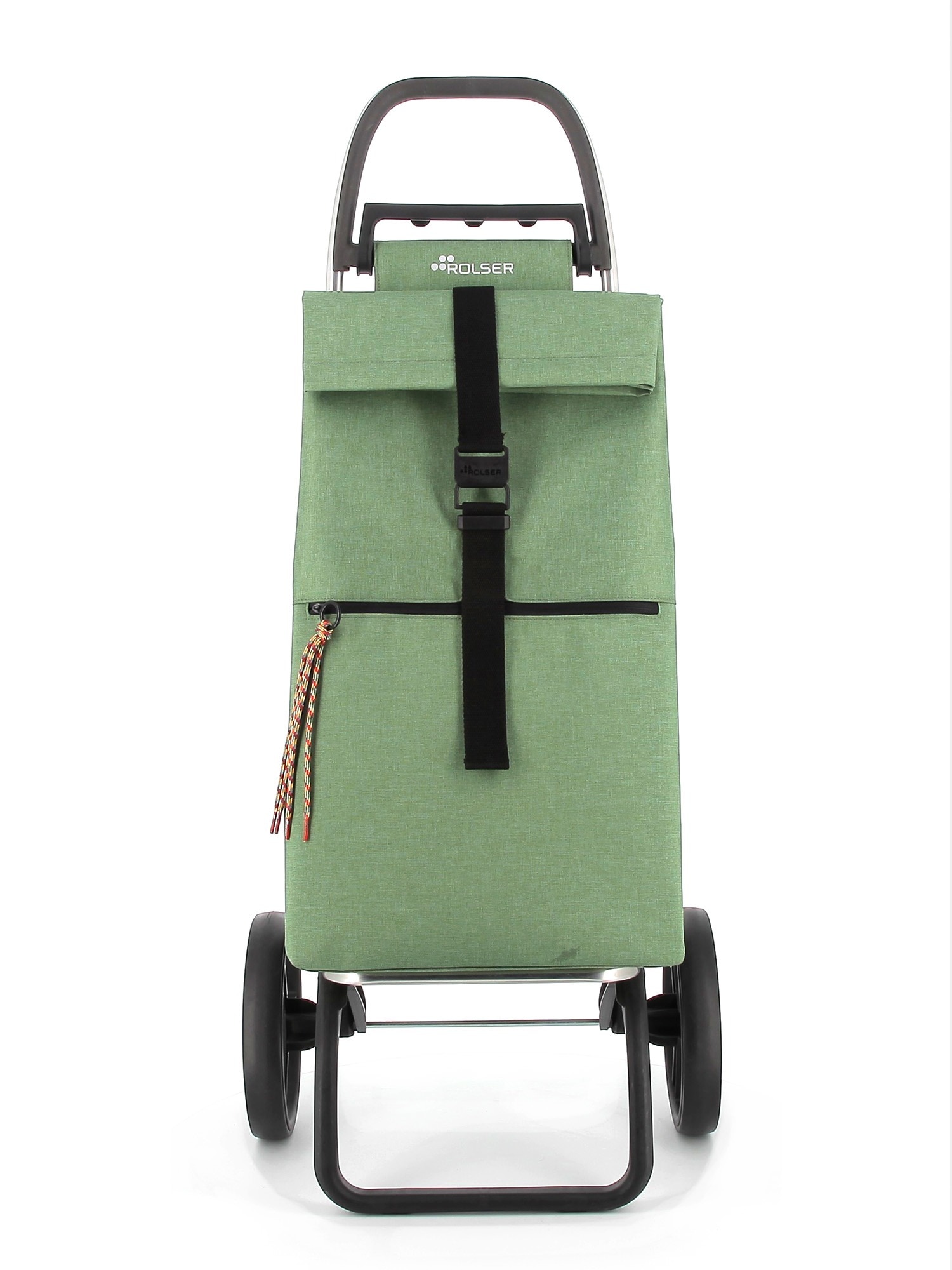 Imagen 4 de Carro de la Compra Big Tweed 2 Ruedas Grandes Plegable Rolser - Verde Verde