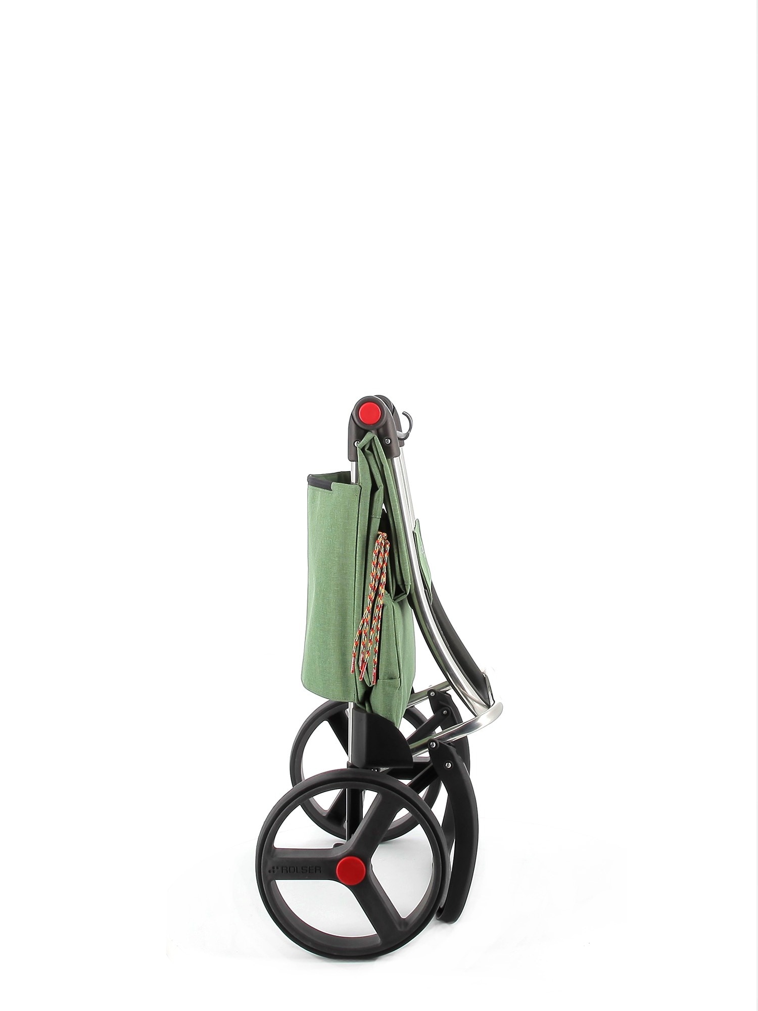 Imagen 5 de Carro de la Compra Big Tweed 2 Ruedas Grandes Plegable Rolser - Verde Verde