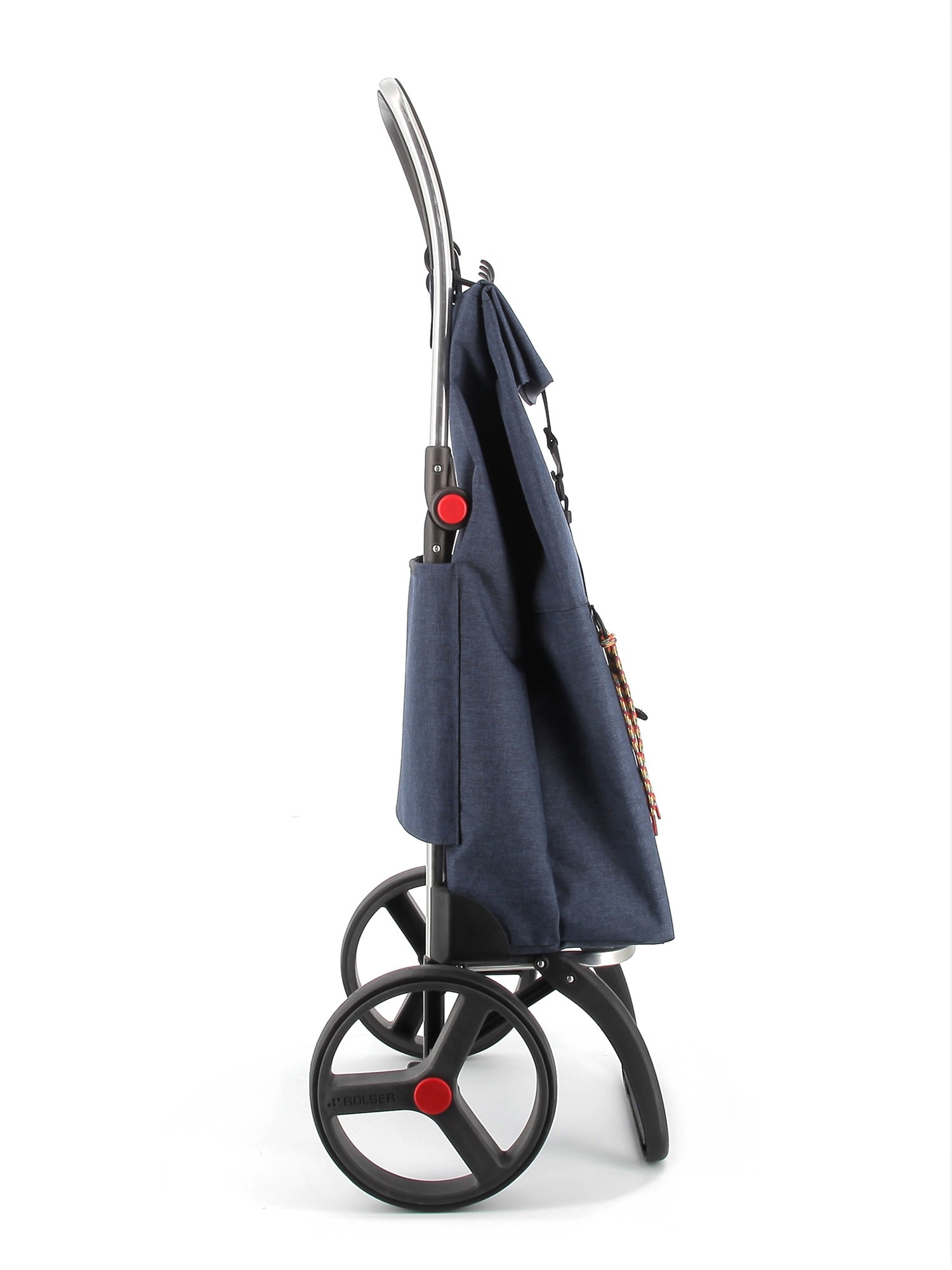 Imagen 2 de Carro de la Compra Big Tweed 2 Ruedas Grandes Plegable Rolser - Azul marino Azul marino
