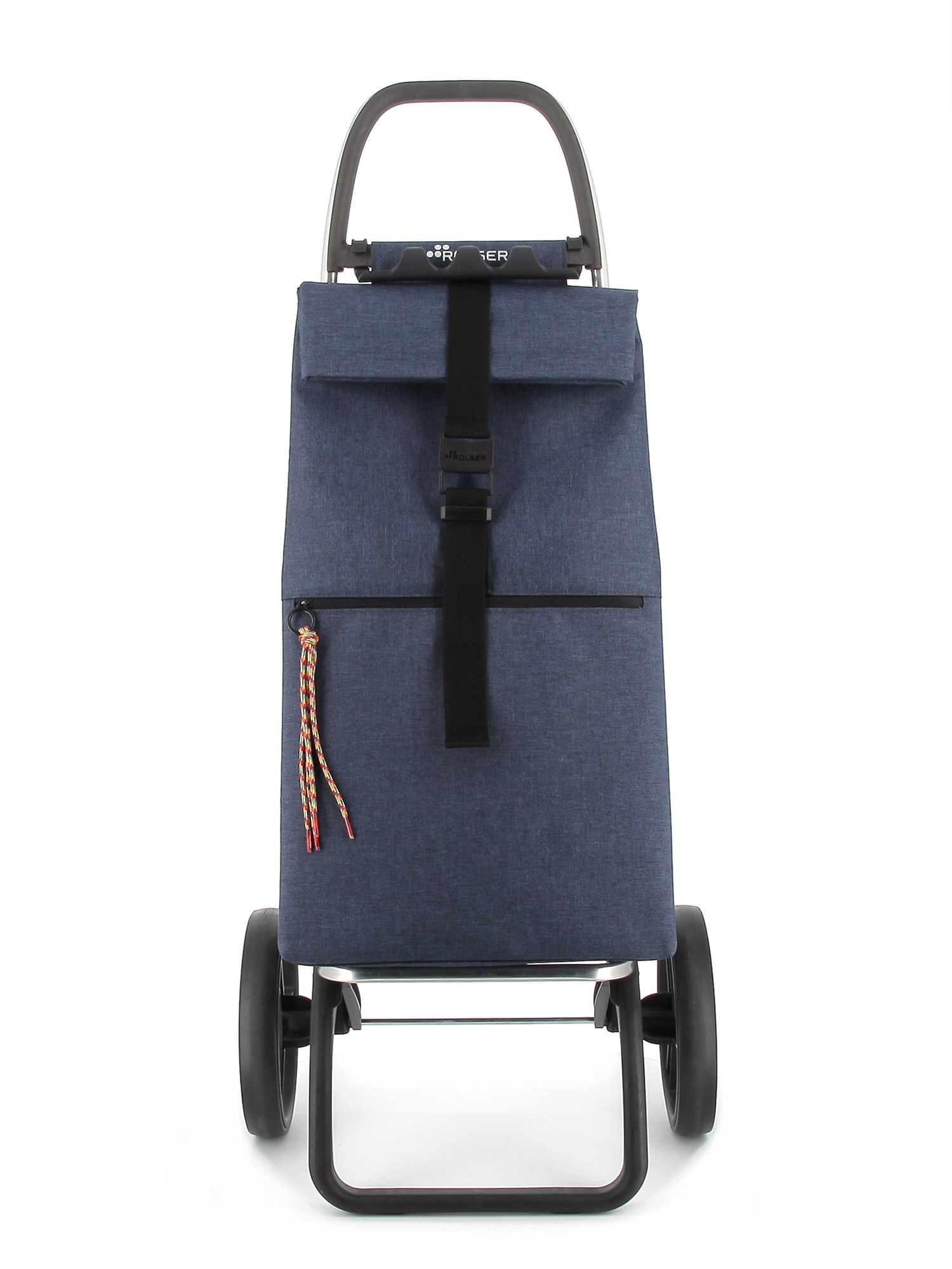 Imagen 4 de Carro de la Compra Big Tweed 2 Ruedas Grandes Plegable Rolser - Azul marino Azul marino