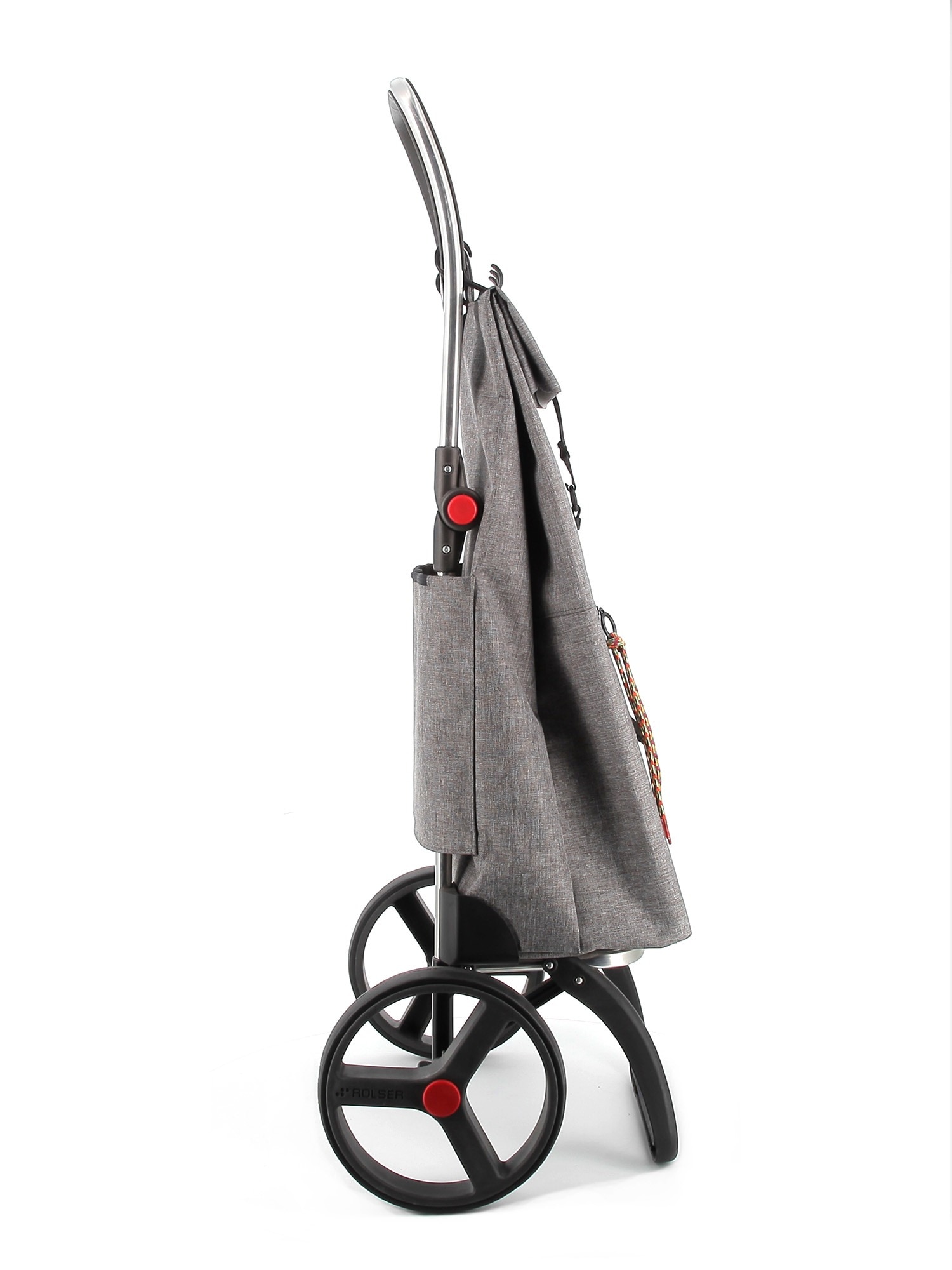 Imagen 2 de Carro de la Compra Big Tweed 2 Ruedas Grandes Plegable Rolser - Gris Gris