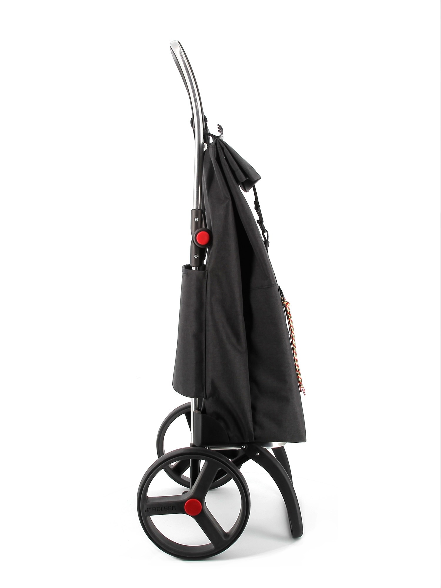 Imagen 2 de Carro de la Compra Big Tweed 2 Ruedas Grandes Plegable Rolser - Negro Negro