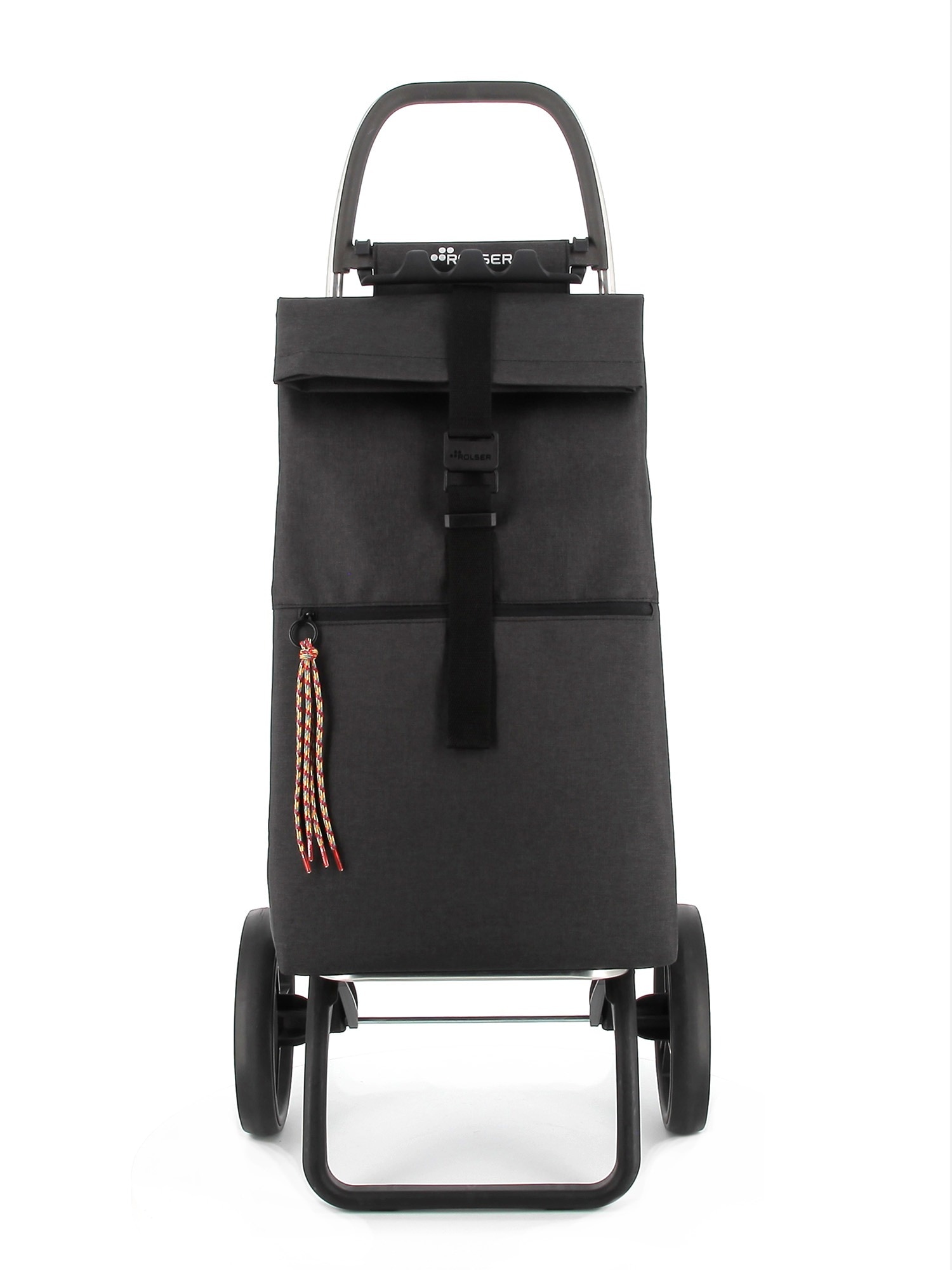 Imagen 4 de Carro de la Compra Big Tweed 2 Ruedas Grandes Plegable Rolser - Negro Negro