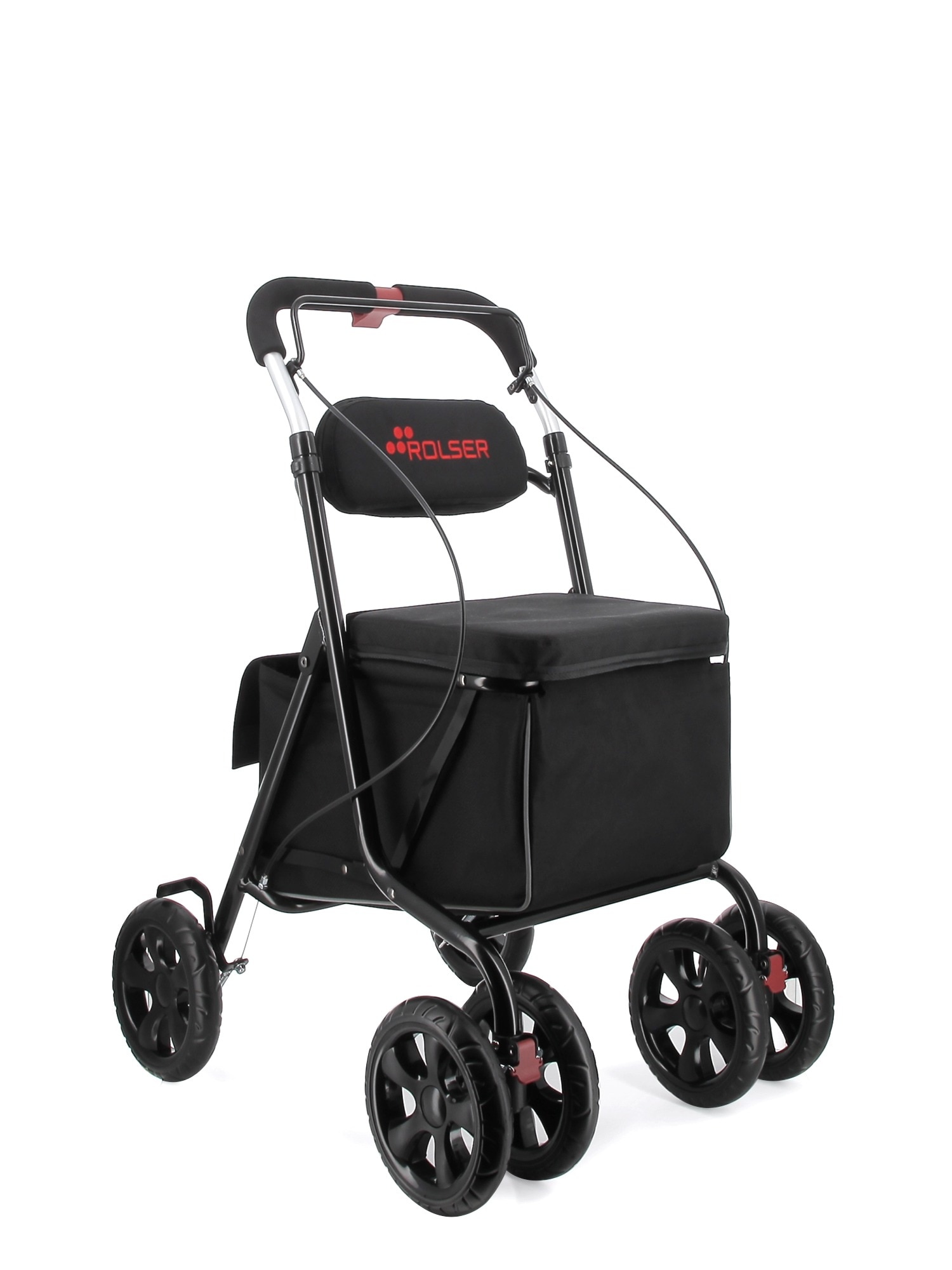 Imagen 1 de Carro de la compra con asiento Kadira LN 4 ruedas Rolser - Negro Negro