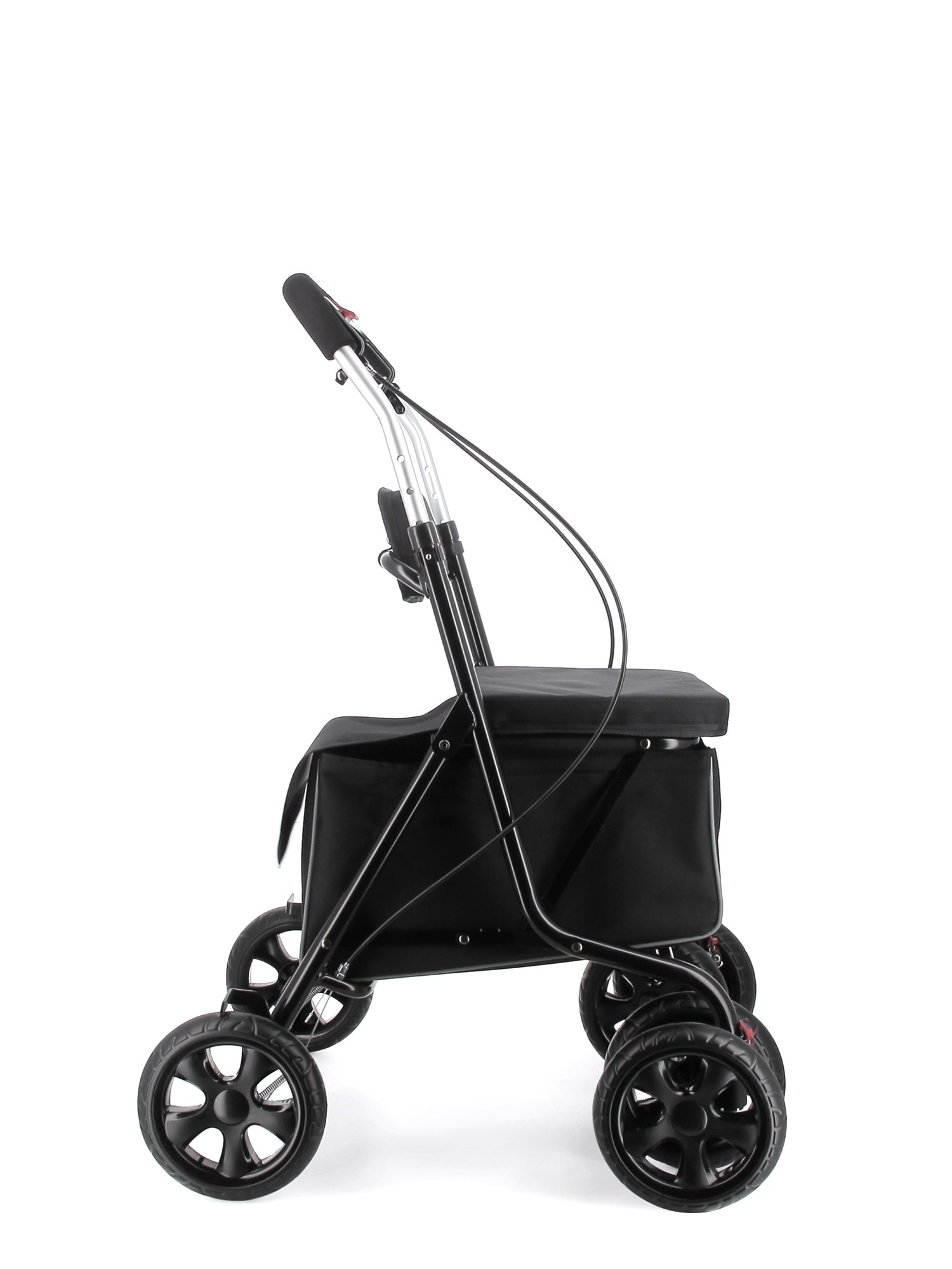 Imagen 3 de Carro de la compra con asiento Kadira LN 4 ruedas Rolser - Negro Negro