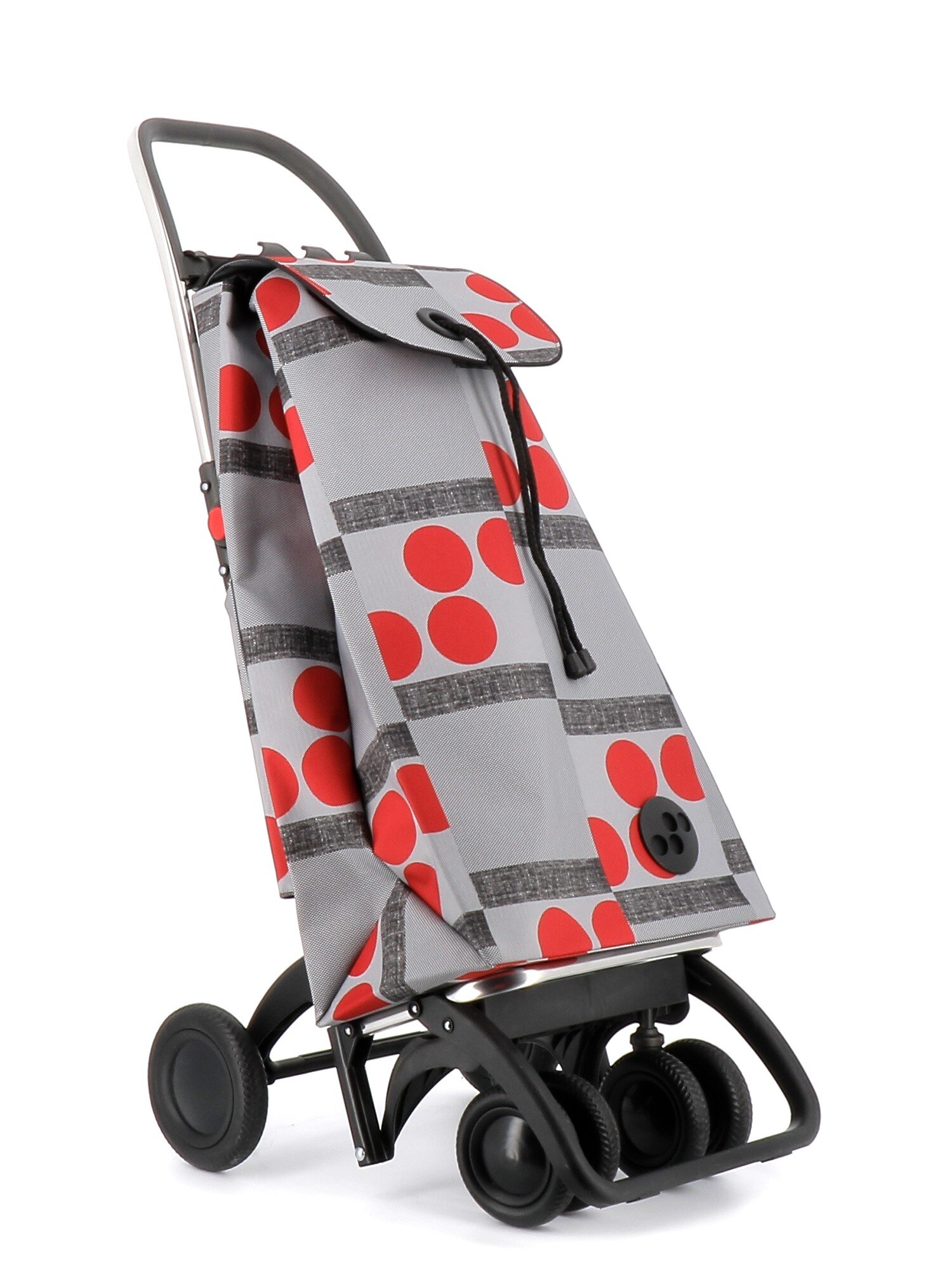 Carro de la compra I-Max Logos 4 Ruedas 2 Giratorias Plegable Rolser - Rojo Rojo-5