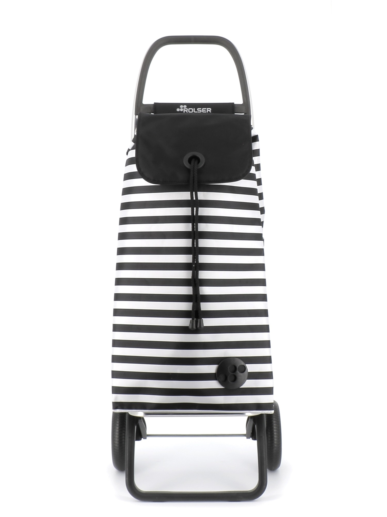 Imagen 5 de Carro de la compra I-Max Marina 2 Ruedas Plegable Rolser - Blanco / Negro Blanco / Negro