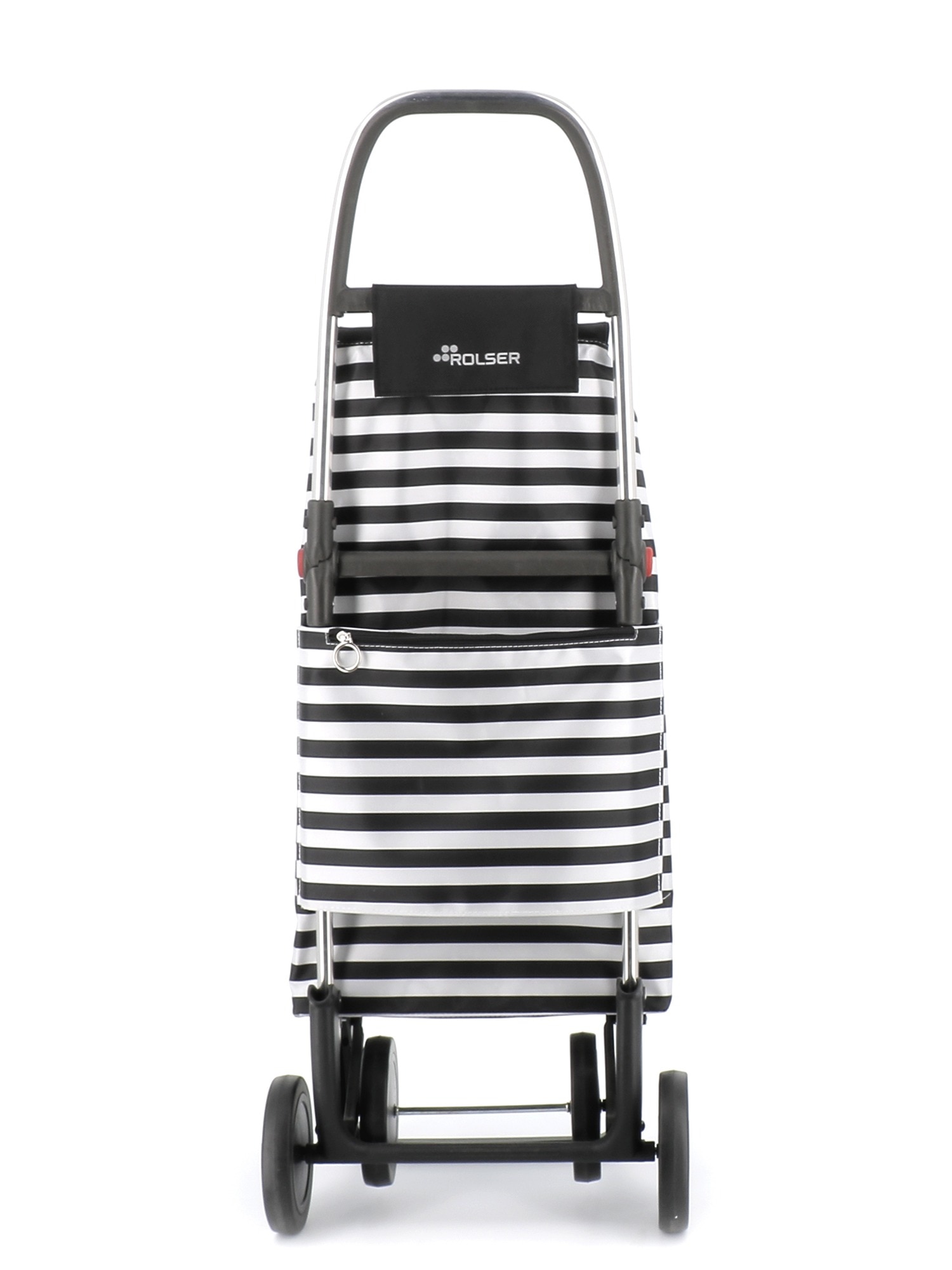 Imagen 4 de Carro de la compra I-Max Marina 4 Ruedas Plegable Rolser - Blanco / Negro Blanco / Negro