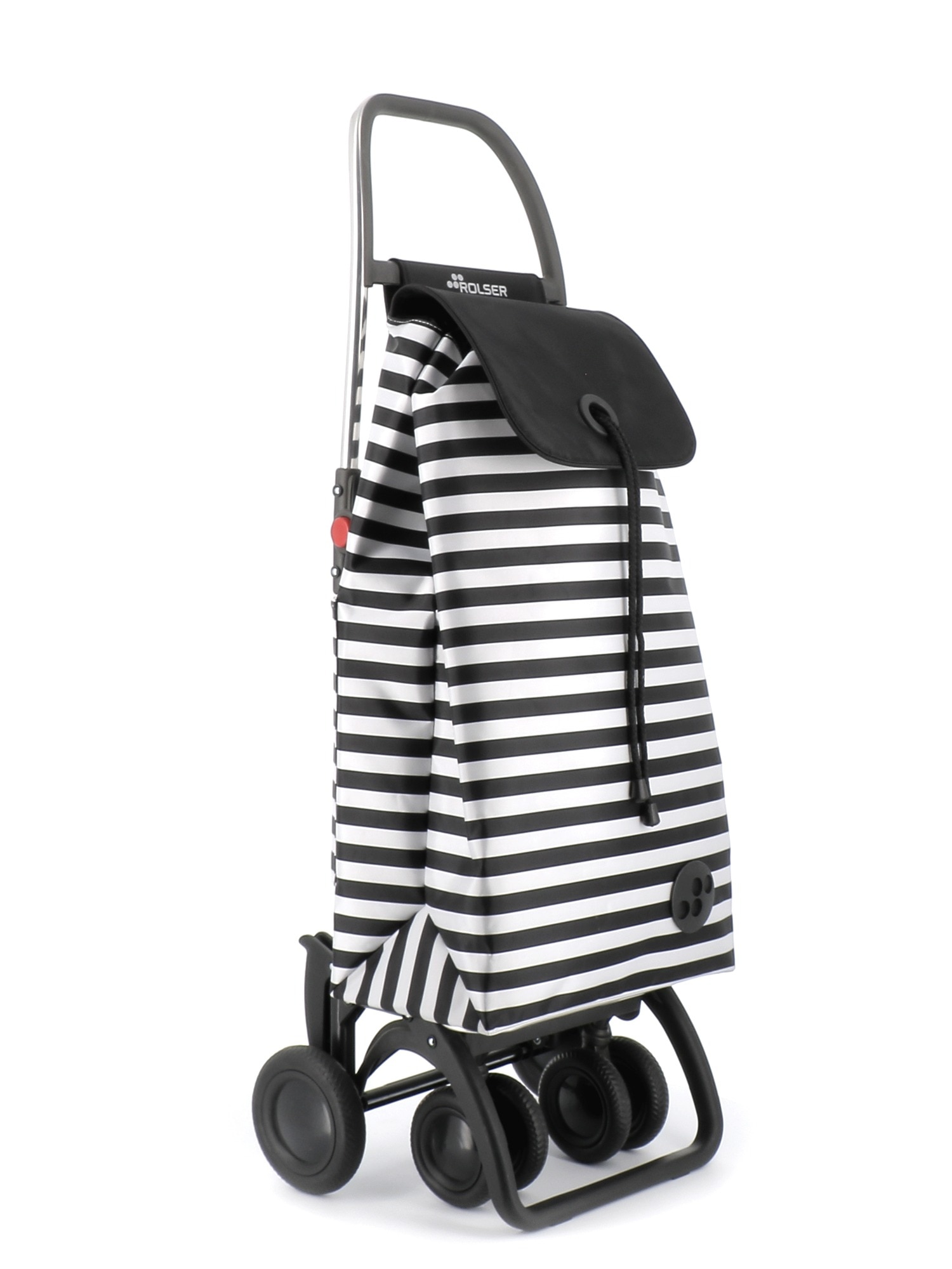 Imagen 1 de Carro de la compra I-Max Marina 4 Ruedas 2 Giratorias Plegable Rolser - Blanco / Negro Blanco / Negro