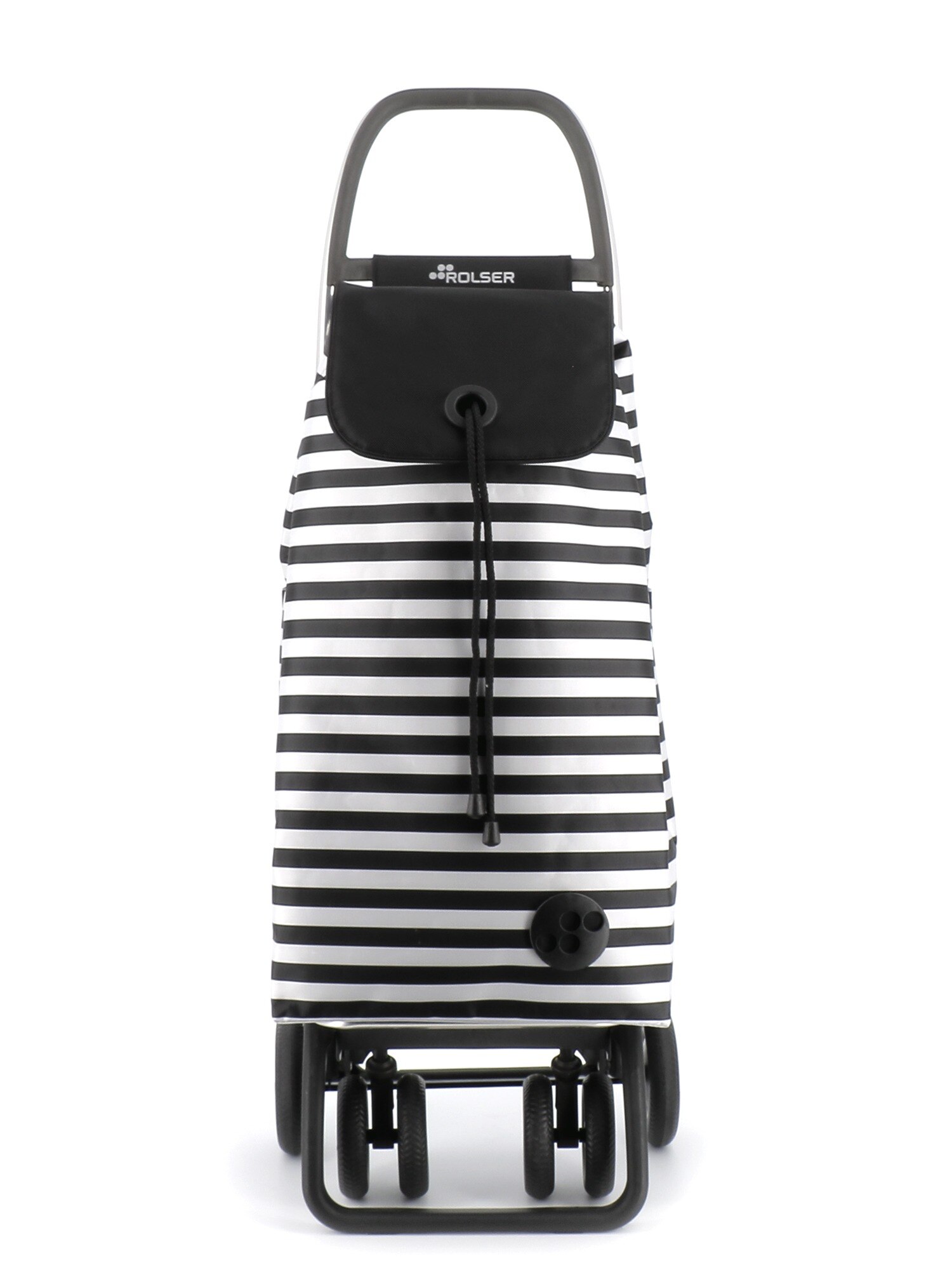 Imagen 5 de Carro de la compra I-Max Marina 4 Ruedas 2 Giratorias Plegable Rolser - Blanco / Negro Blanco / Negro