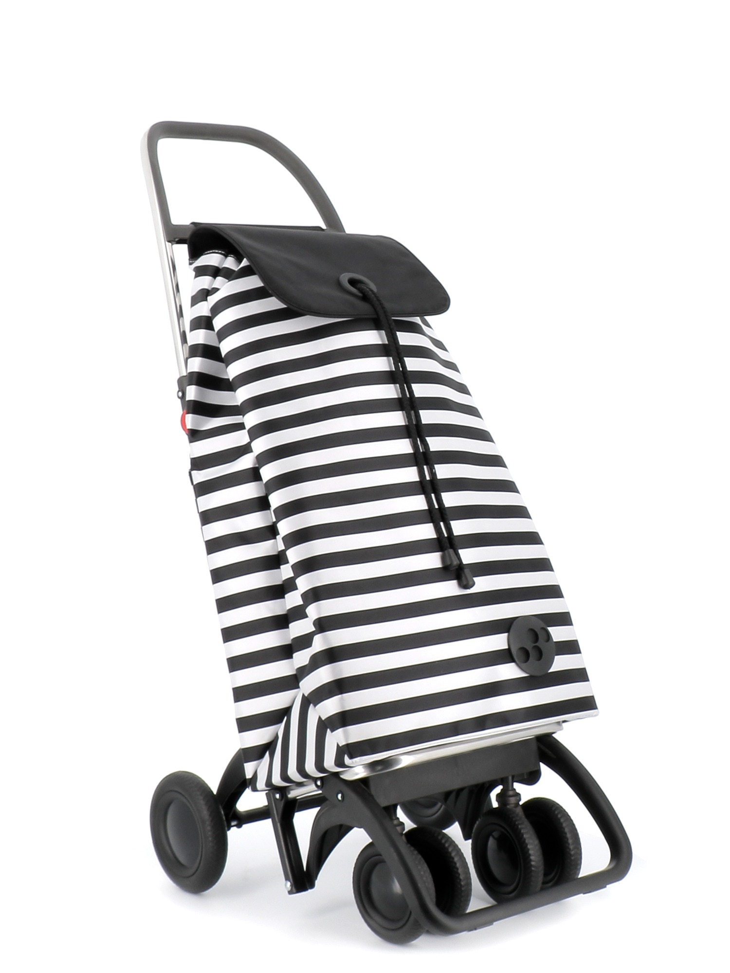 Imagen 6 de Carro de la compra I-Max Marina 4 Ruedas 2 Giratorias Plegable Rolser - Blanco / Negro Blanco / Negro