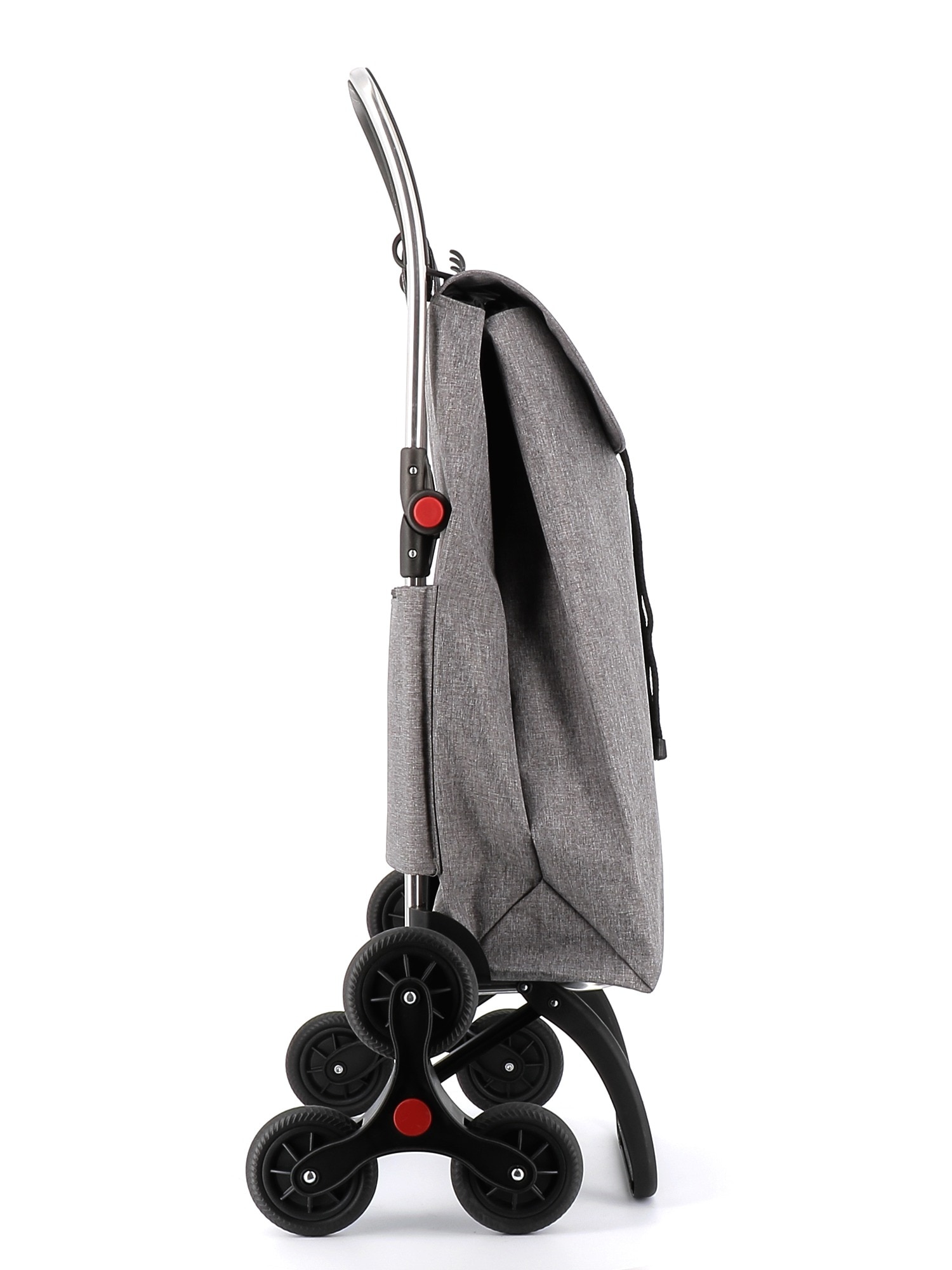 Imagen 2 de Carro de la compra I-Max Tweed 6 Ruedas Sube Escaleras Plegable Rolser - Gris Gris