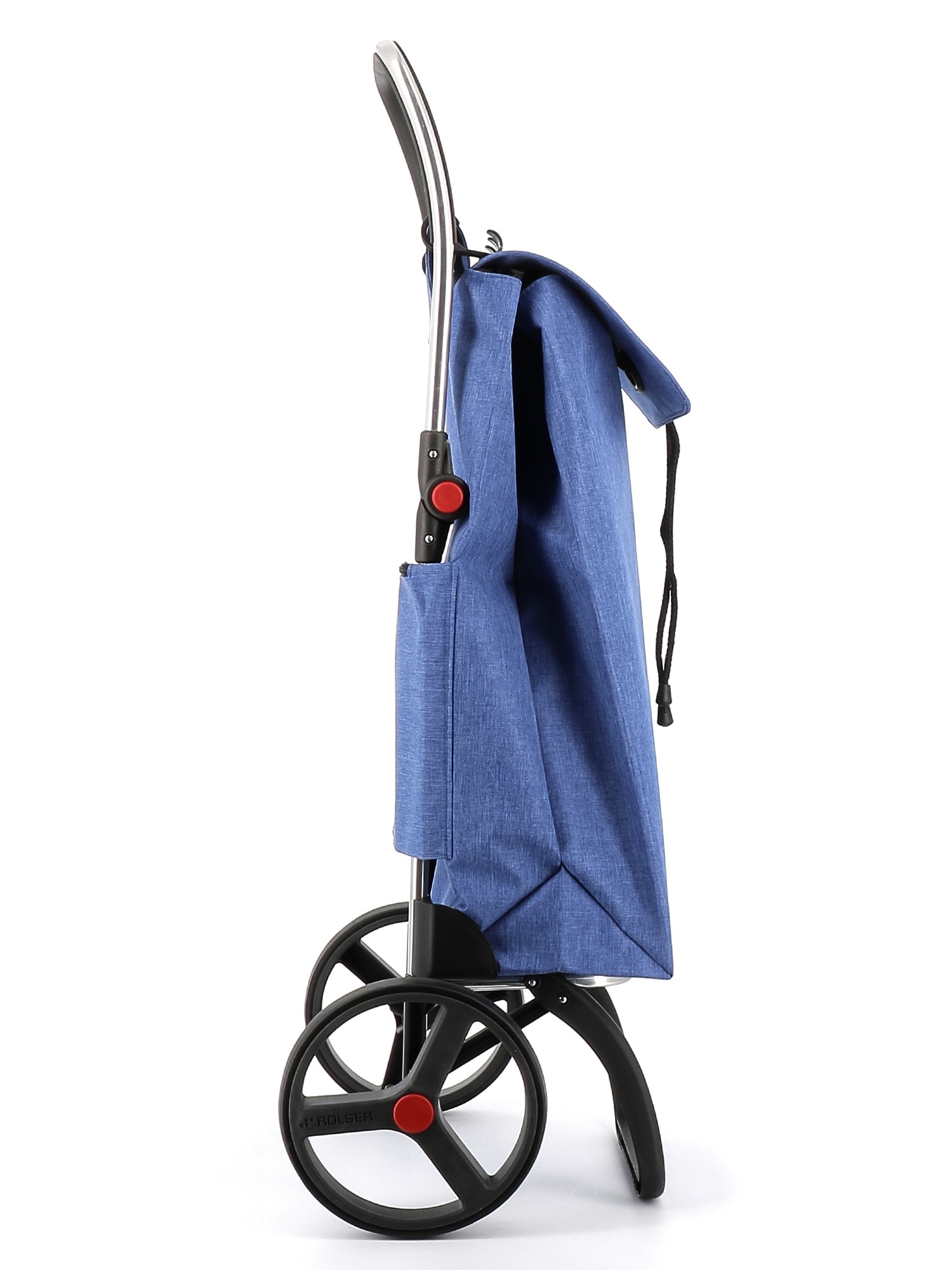 Imagen 2 de Carro de la compra I-Max Tweed 2 Ruedas Grandes Plegable Rolser - Azul Azul