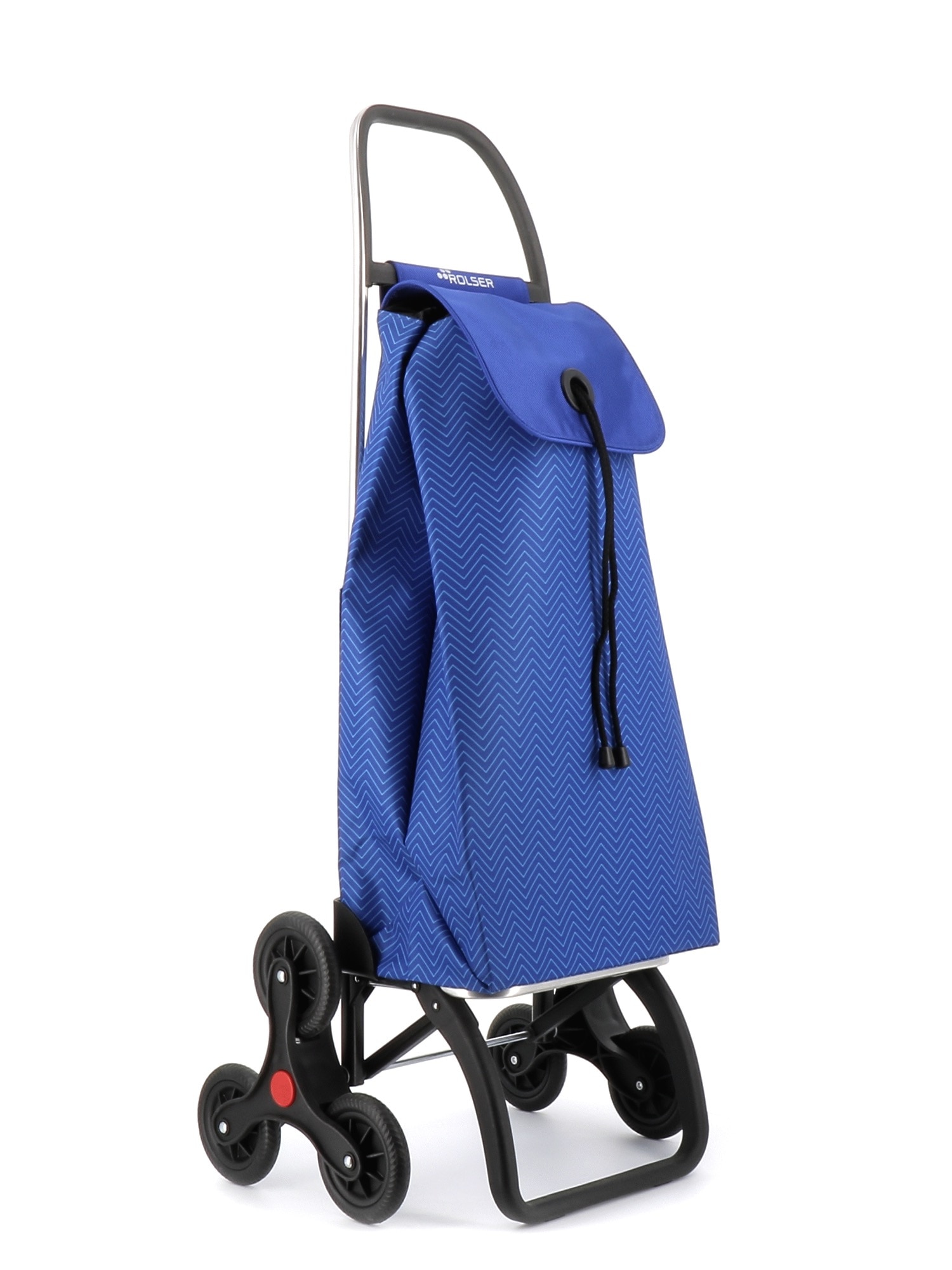 Carrello Spesa Pieghevole Rolser EcoSak 6 Ruote - Leggero, Sali Scale, Colore Mandarina