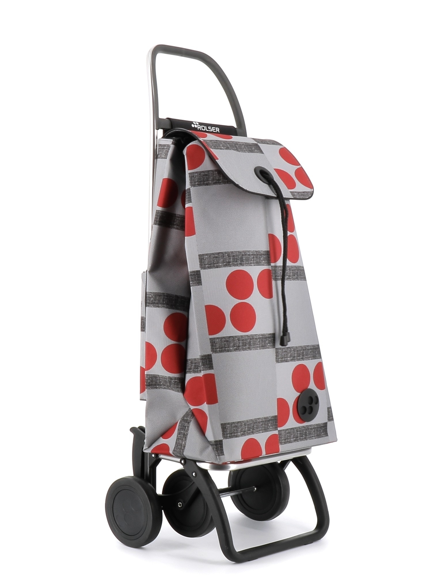Carro de la compra I-Max Logos 4 Ruedas 2 Giratorias Plegable Rolser