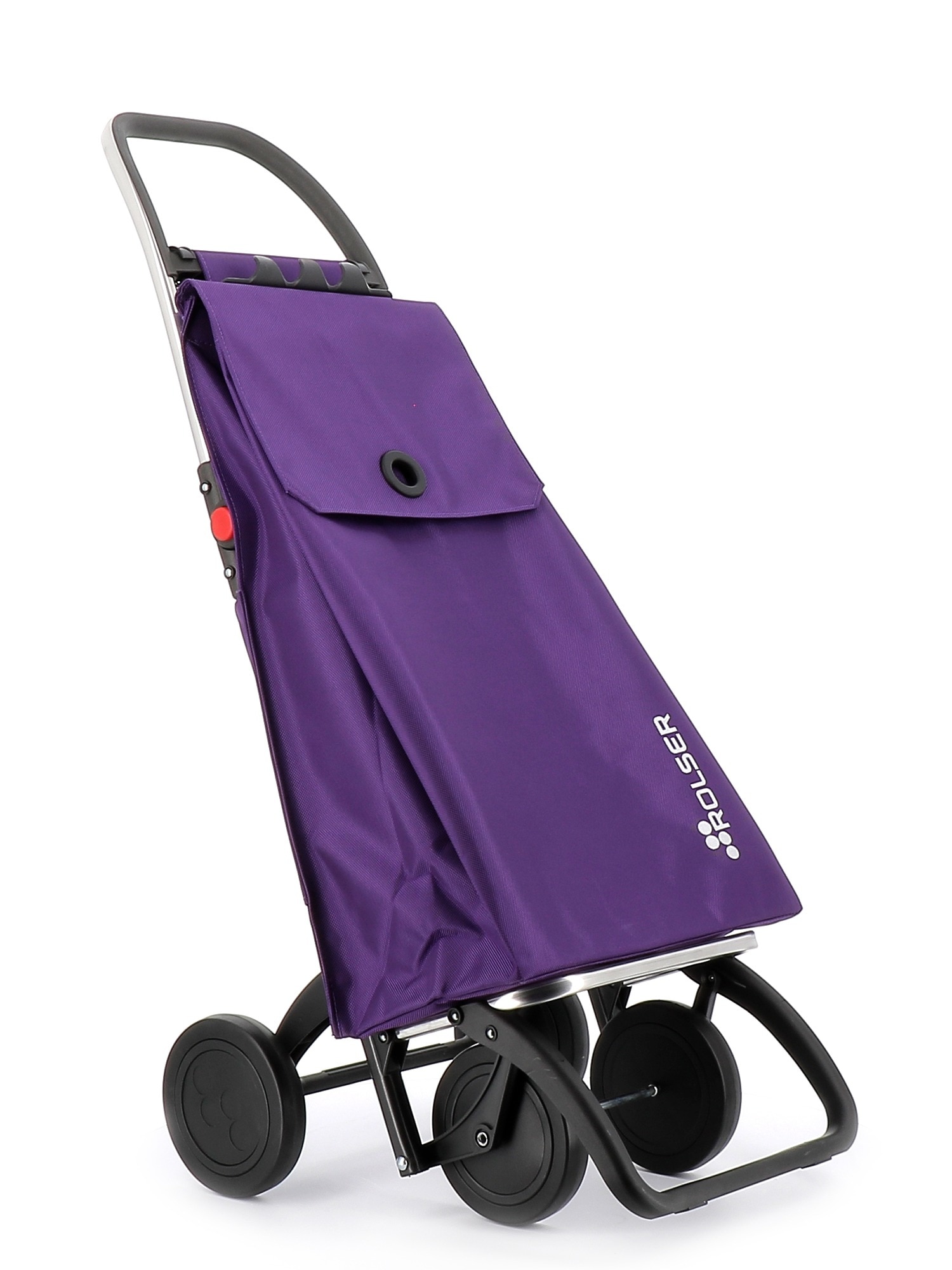 Imagen 5 de Carro de la compra Akanto MF 4 Ruedas Plegable Rolser - Rojo Morado